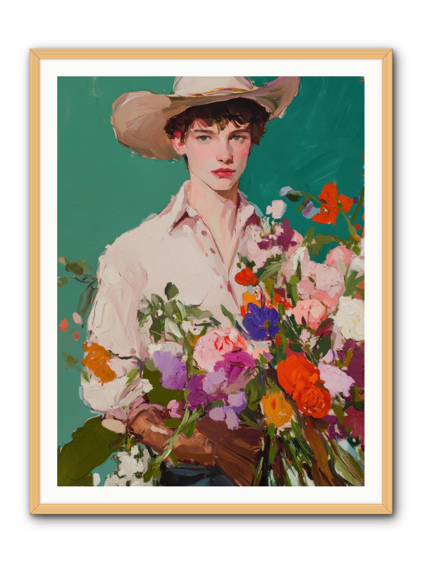 Western Oracle -- Framed Print - Natural 36x48