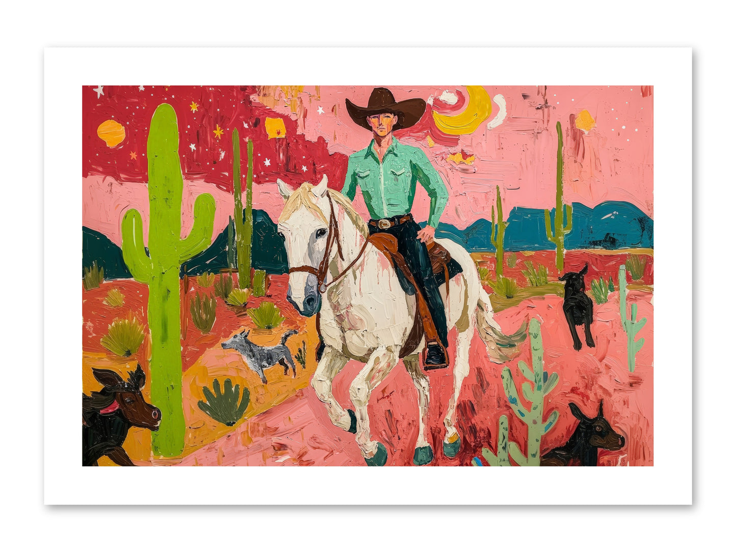 Western Rose -- Paper Print 15x10