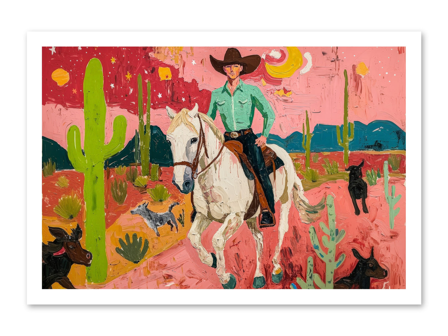 Western Rose -- Paper Print 24x16