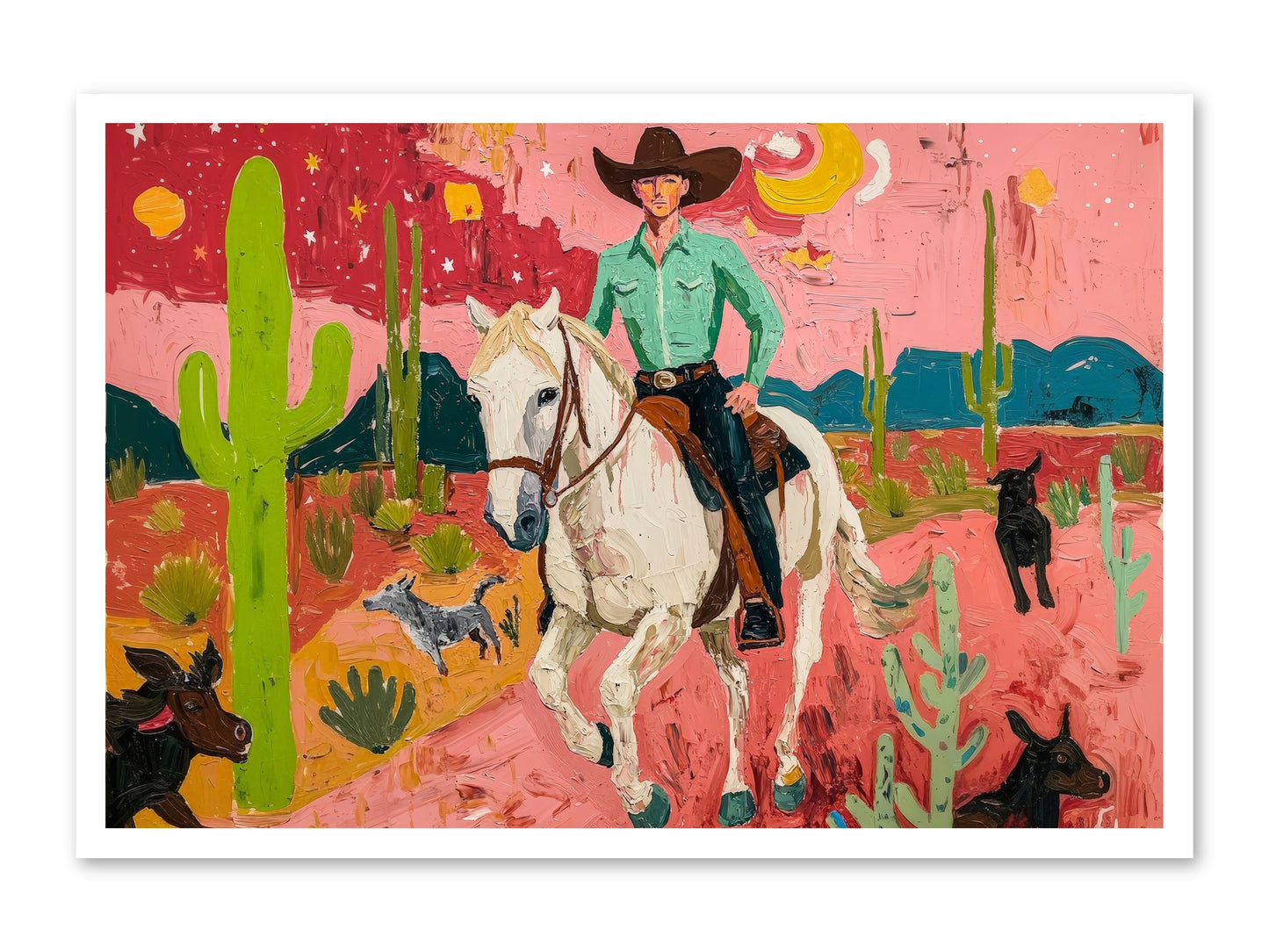 Western Rose -- Paper Print 36x24