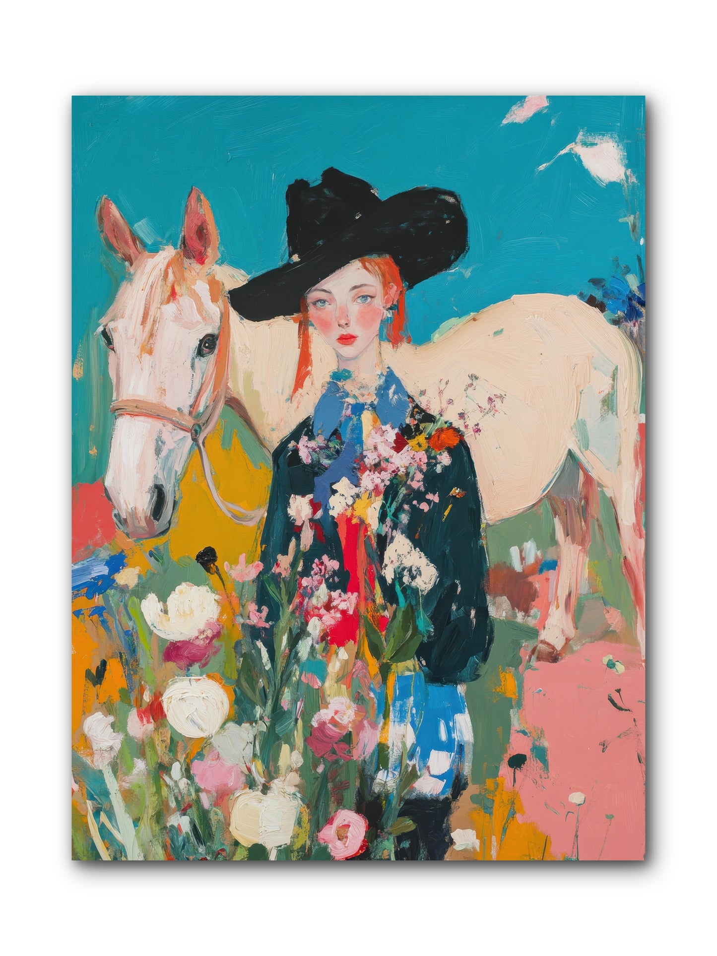 Western Tapestry -- Wrapped Canvas 9x12