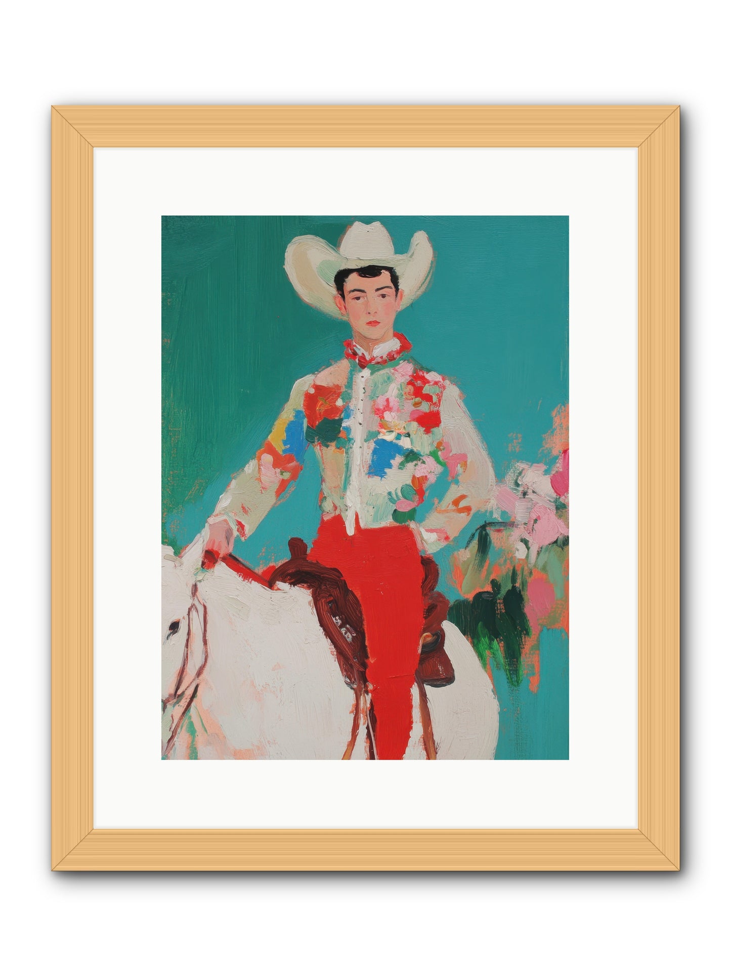 Westward Wanderer -- Framed Print - Natural 12x16
