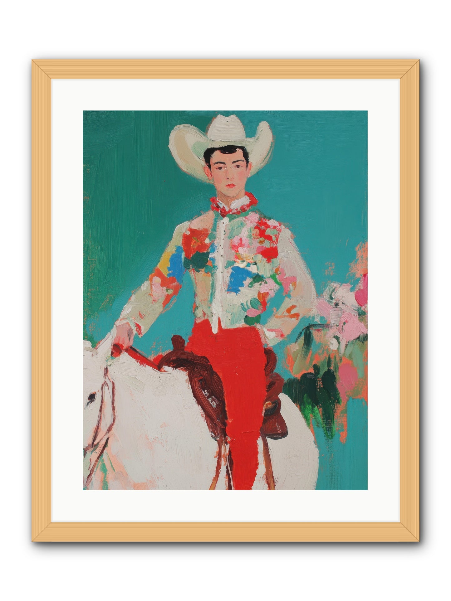 Westward Wanderer -- Framed Print - Natural 18x24