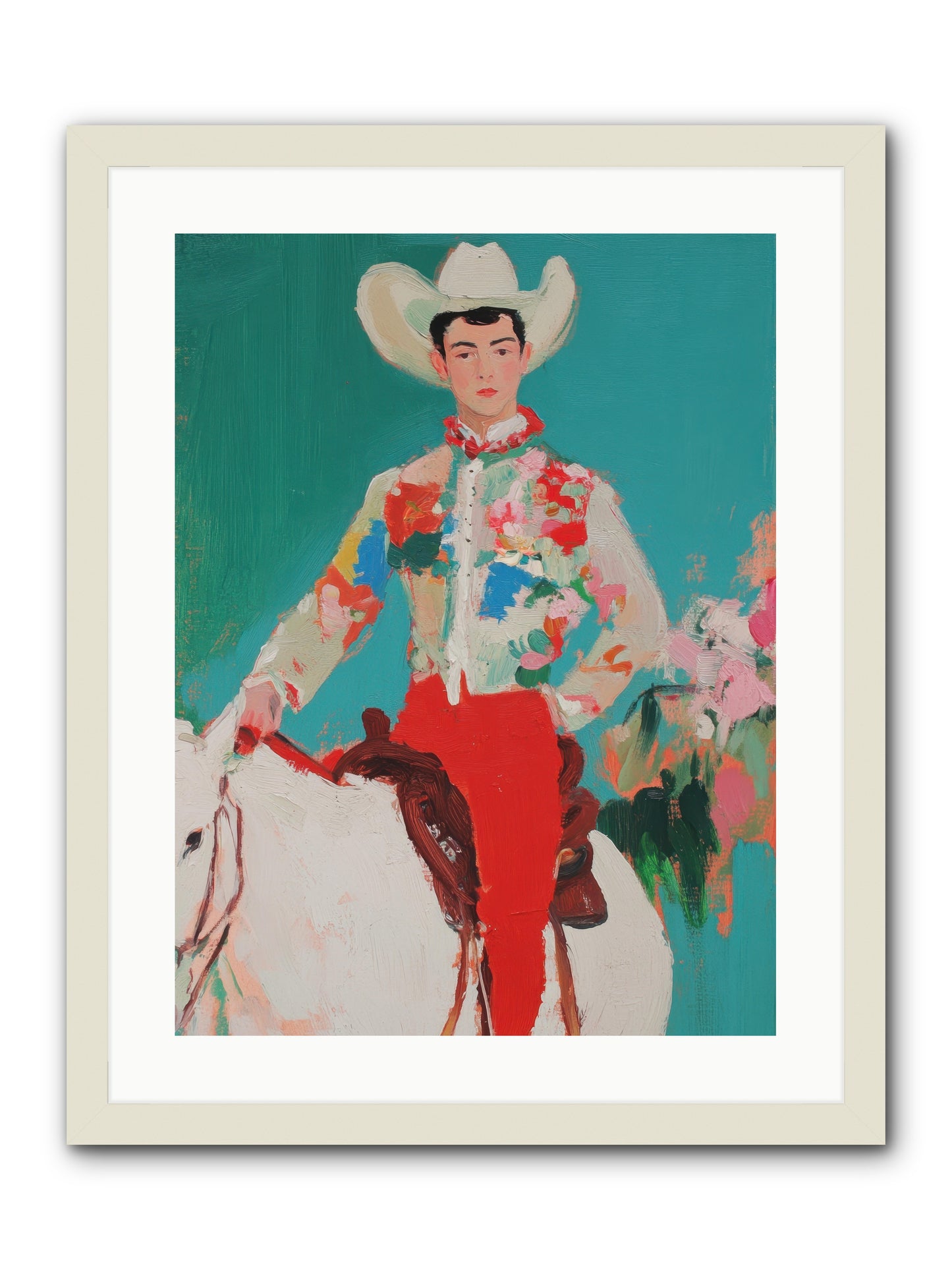 Westward Wanderer -- Framed Print - White 18x24