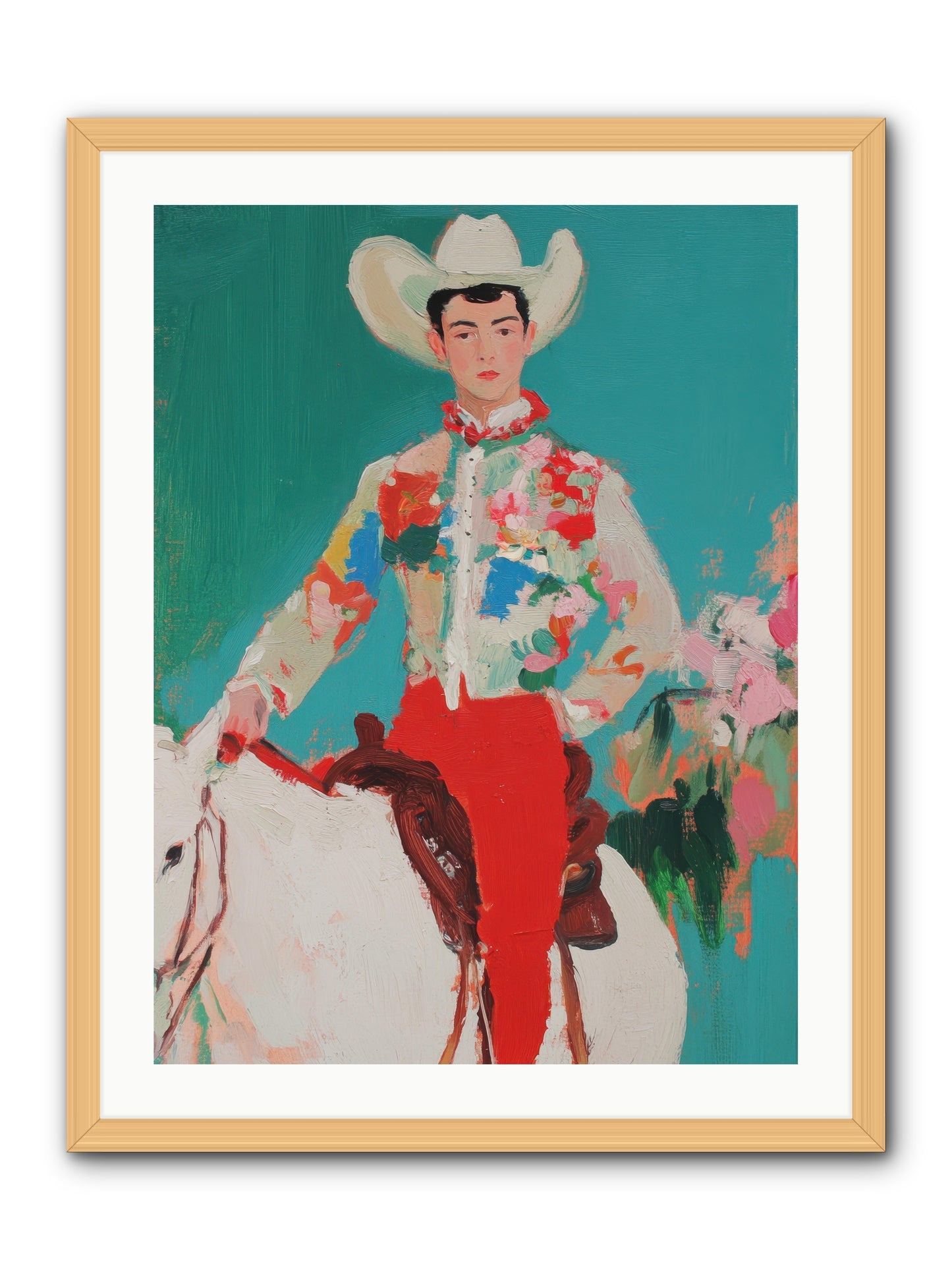 Westward Wanderer -- Framed Print - Natural 24x32