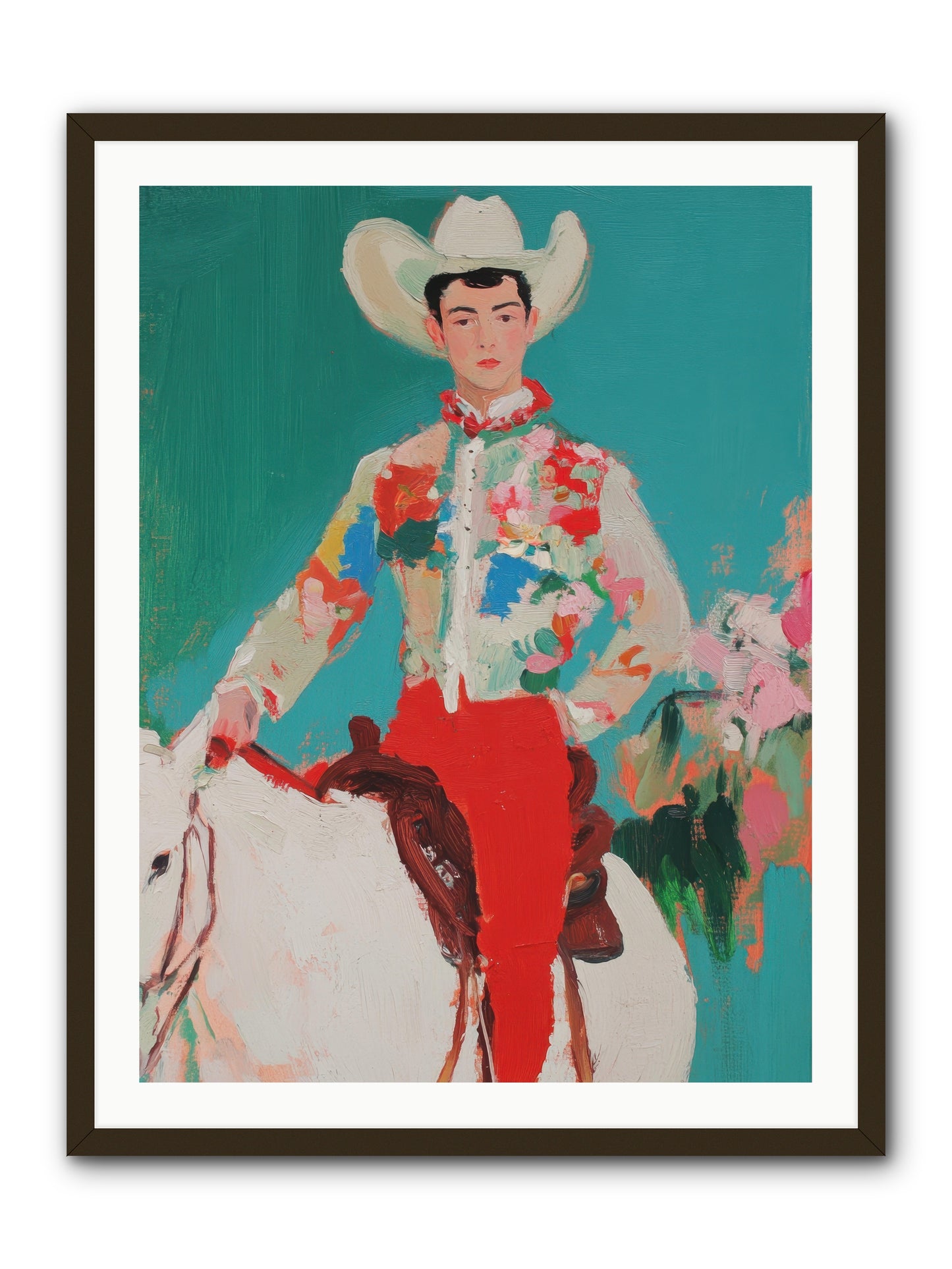 Westward Wanderer -- Framed Print - Black 30x40