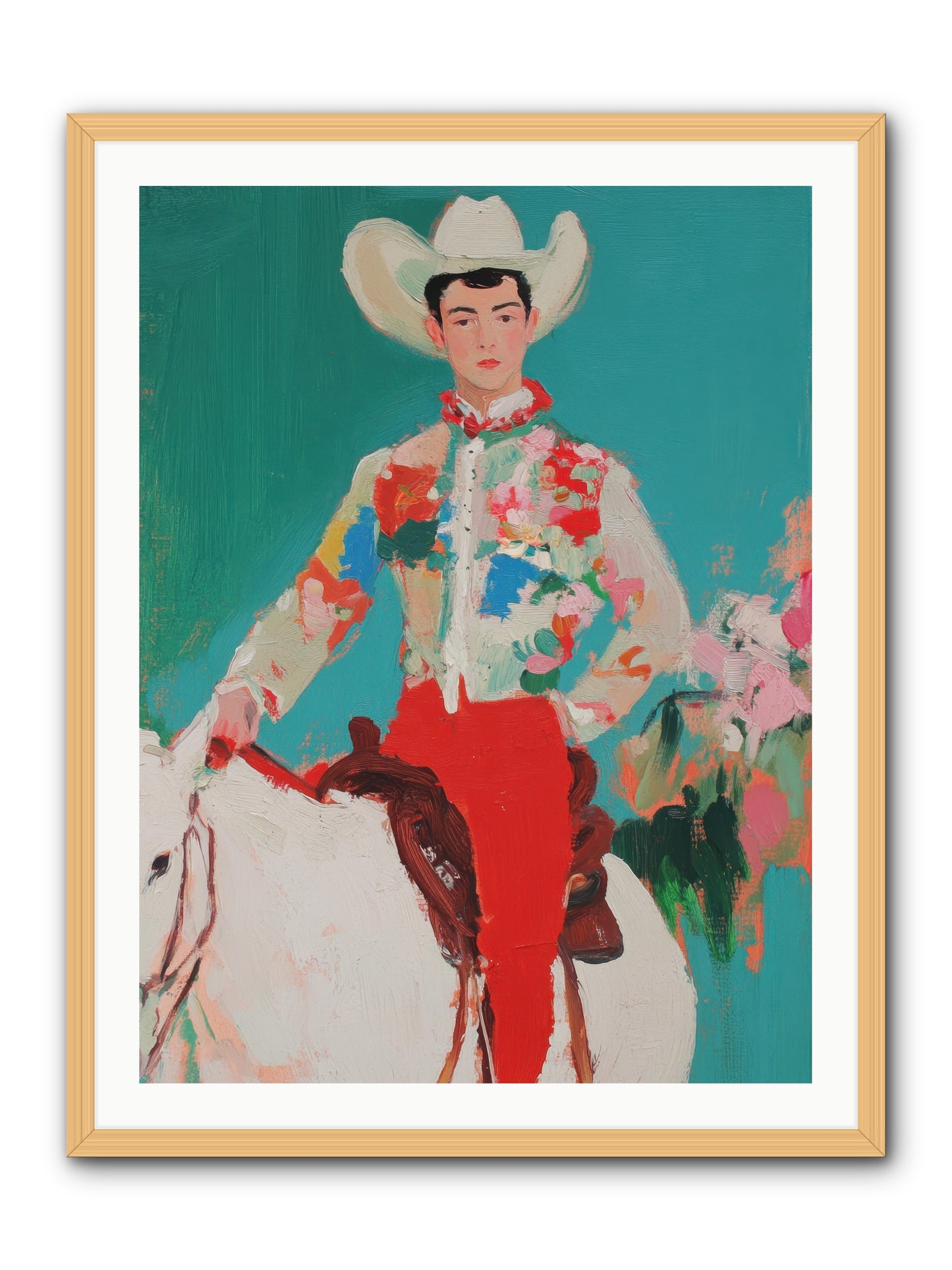 Westward Wanderer -- Framed Print - Natural 30x40
