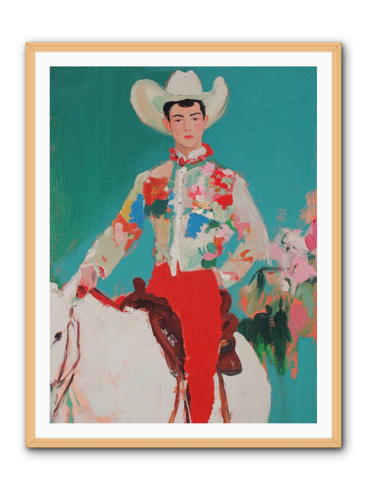 Westward Wanderer -- Framed Print - Natural 36x48