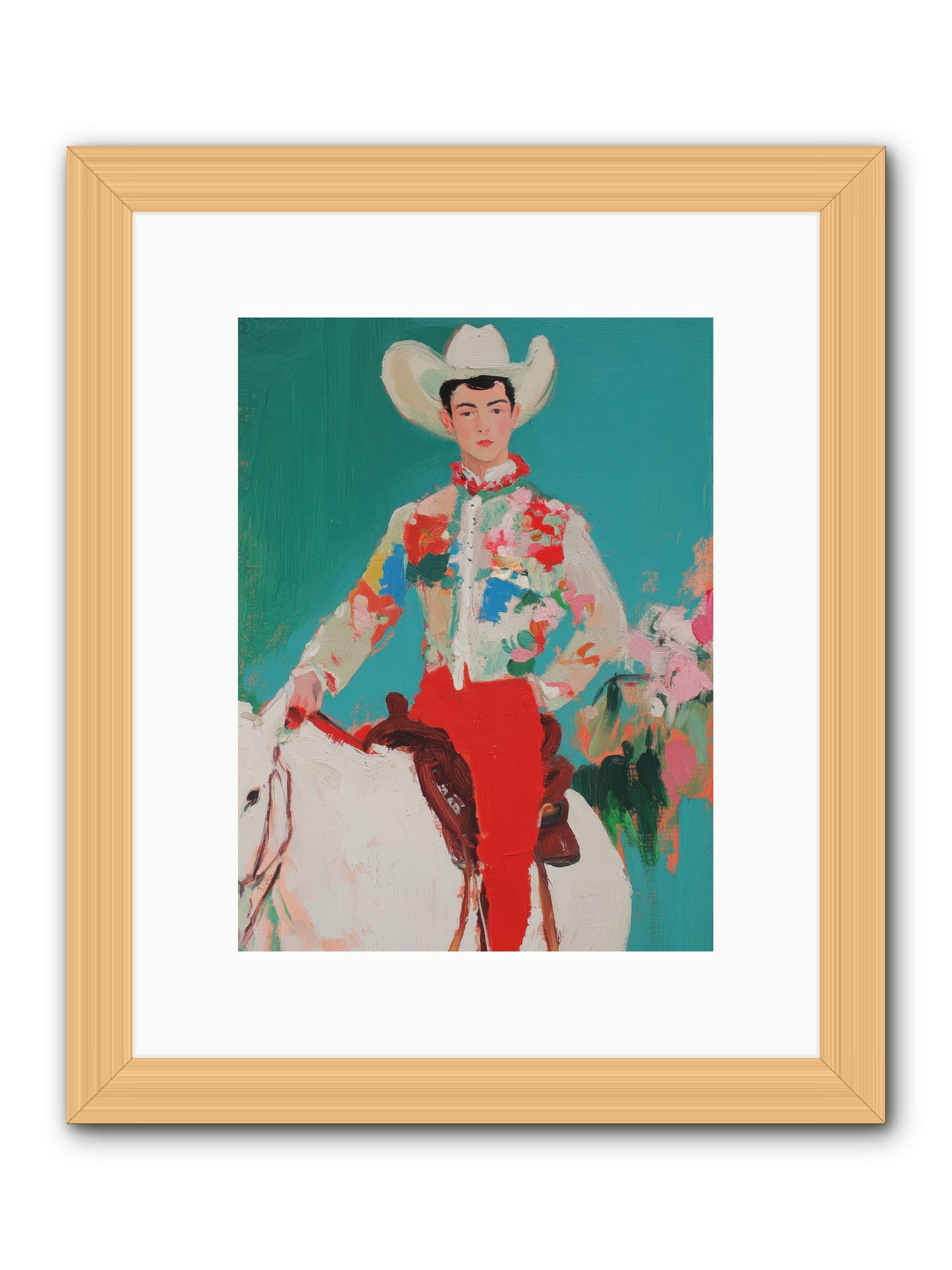 Westward Wanderer -- Framed Print - Natural 9x12