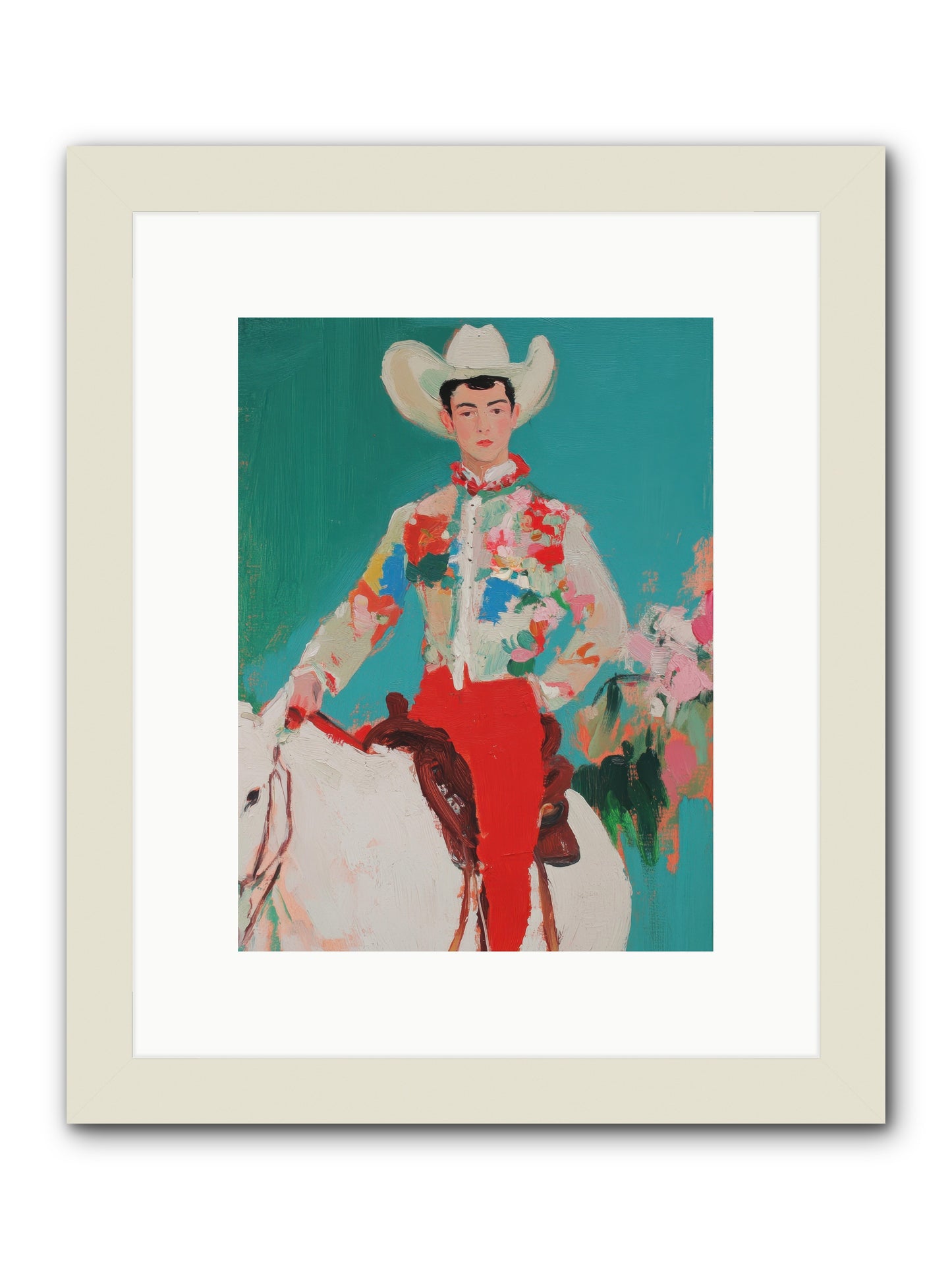 Westward Wanderer -- Framed Print - White 9x12