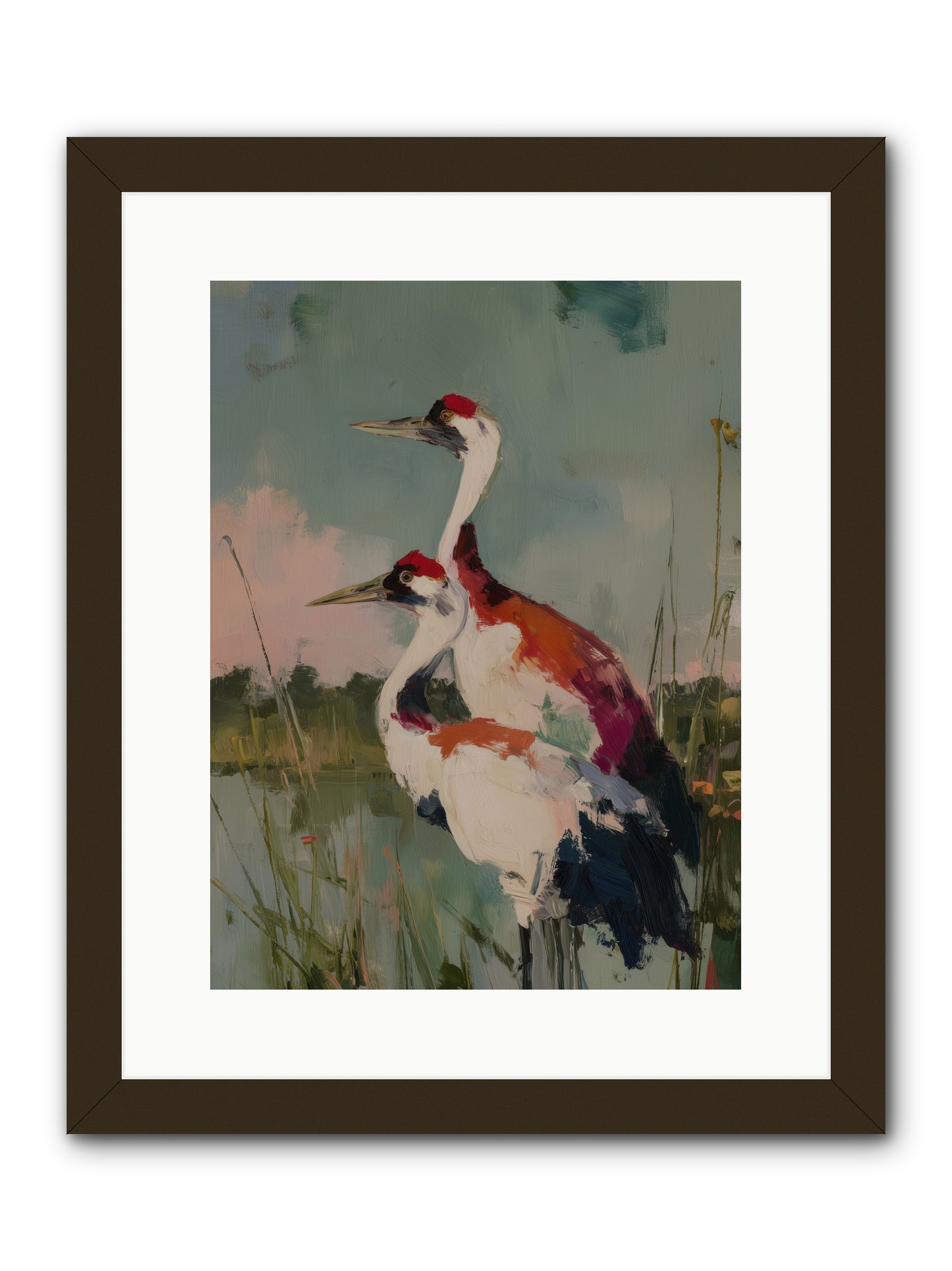 Wetland Wanderers -- Framed Print - Black 12x16