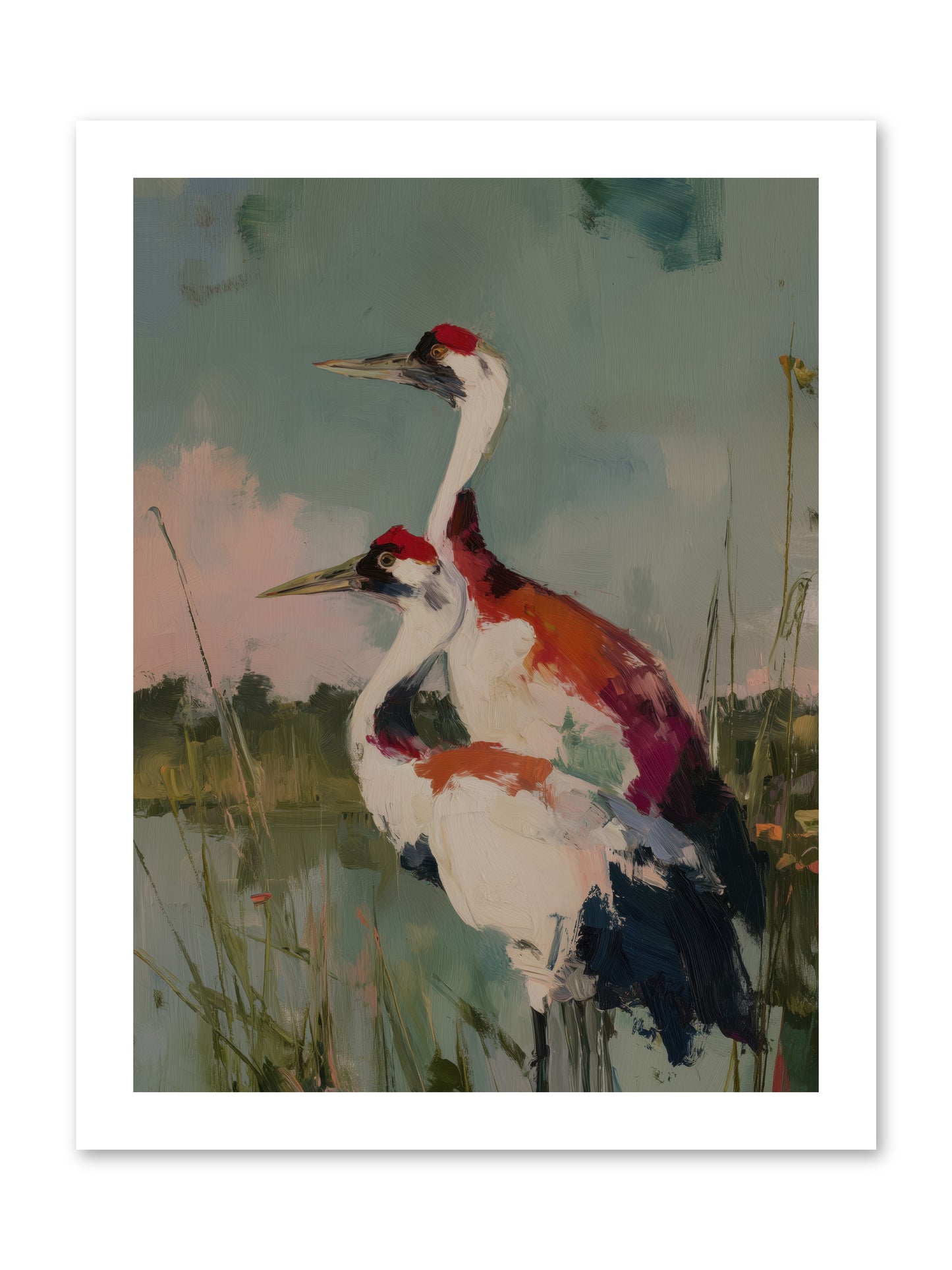 Wetland Wanderers -- Loose Canvas Print 12x16