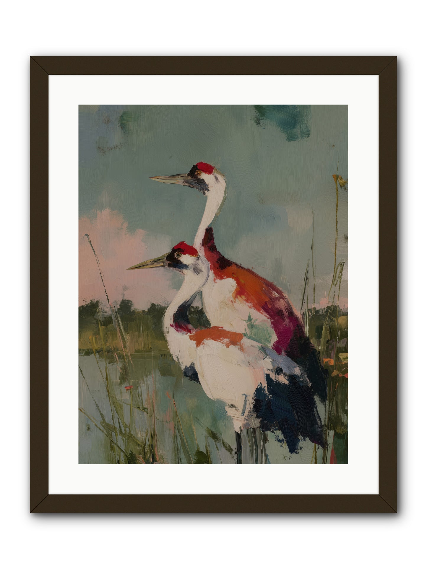 Wetland Wanderers -- Framed Print - Black 18x24