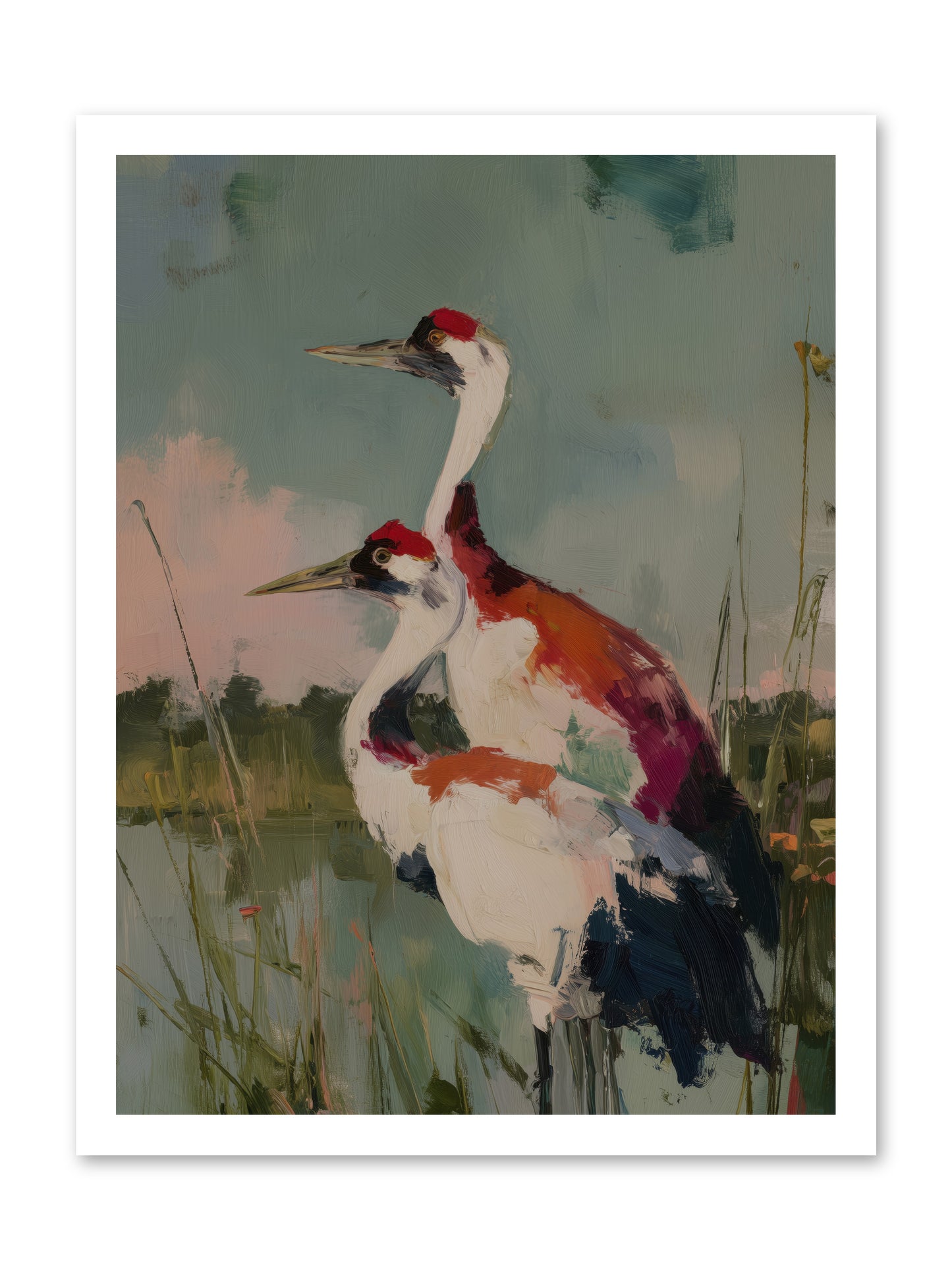 Wetland Wanderers -- Loose Canvas Print 18x24