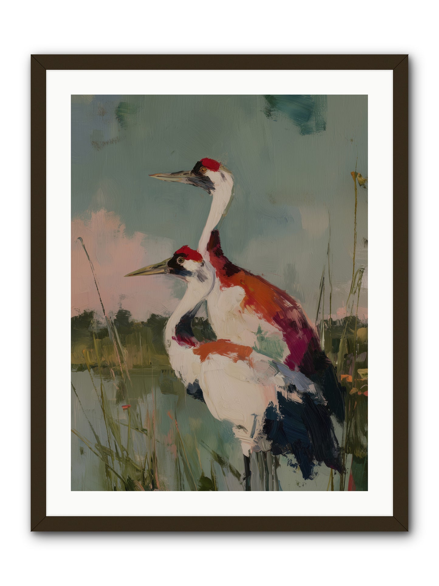 Wetland Wanderers -- Framed Print - Black 24x32