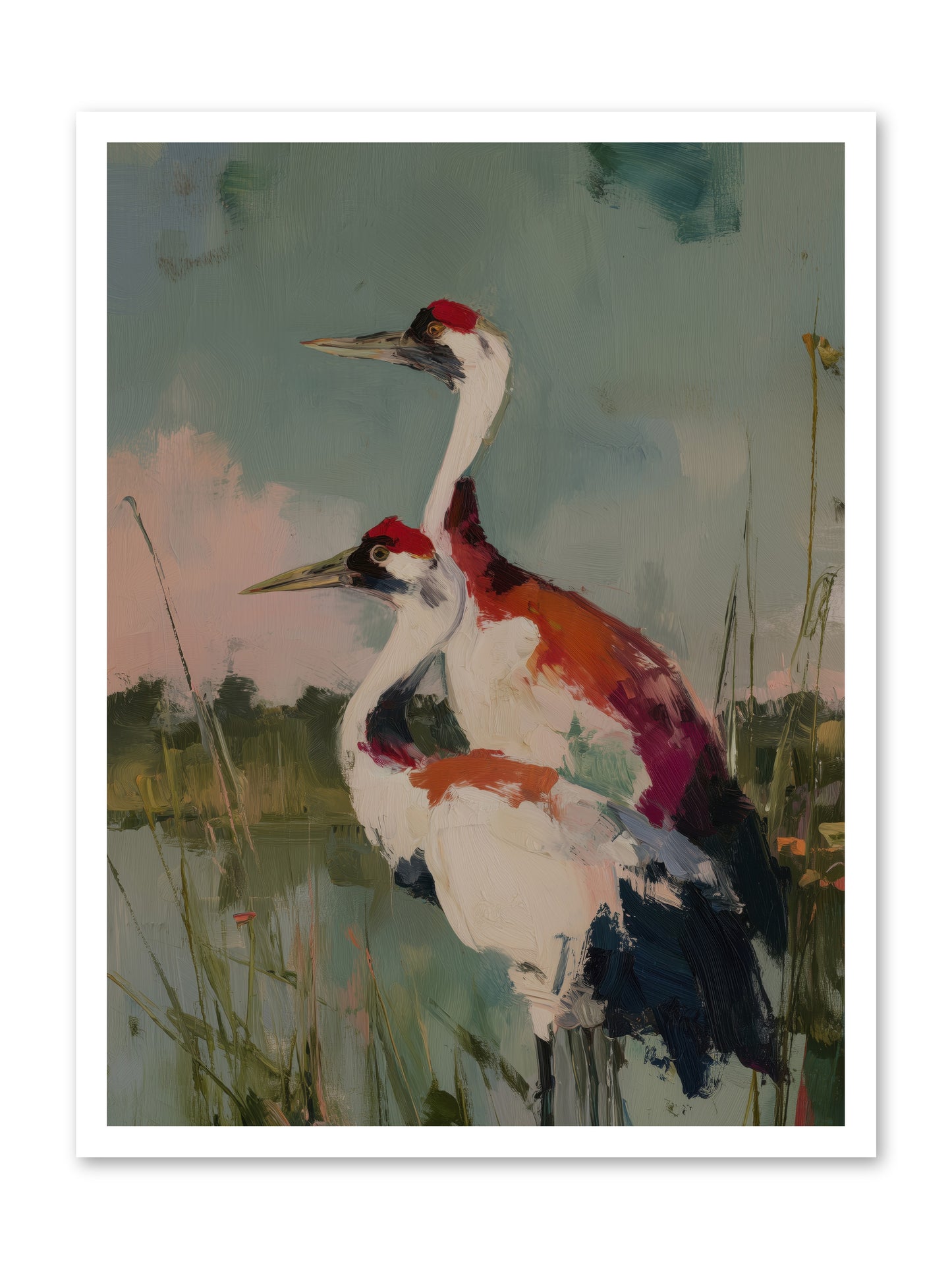 Wetland Wanderers -- Loose Canvas Print 24x32