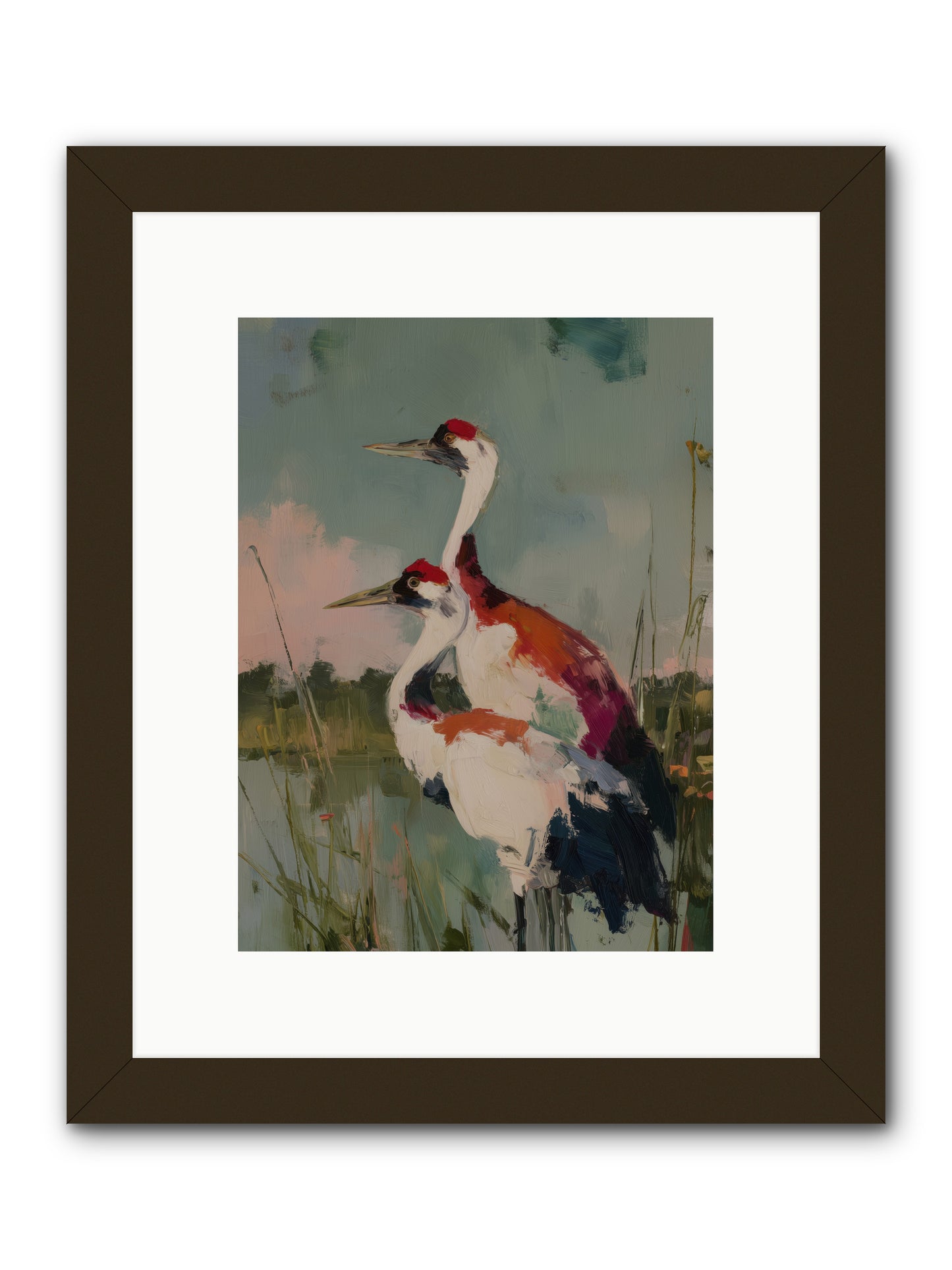 Wetland Wanderers -- Framed Print - Black 9x12