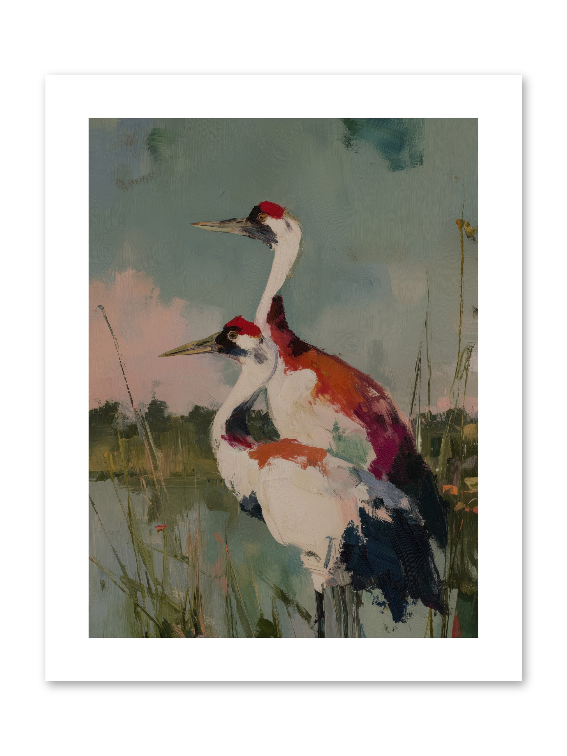 Wetland Wanderers -- Paper Print 9x12