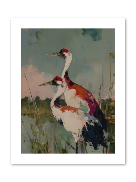 Wetland Wanderers -- Paper Print 9x12