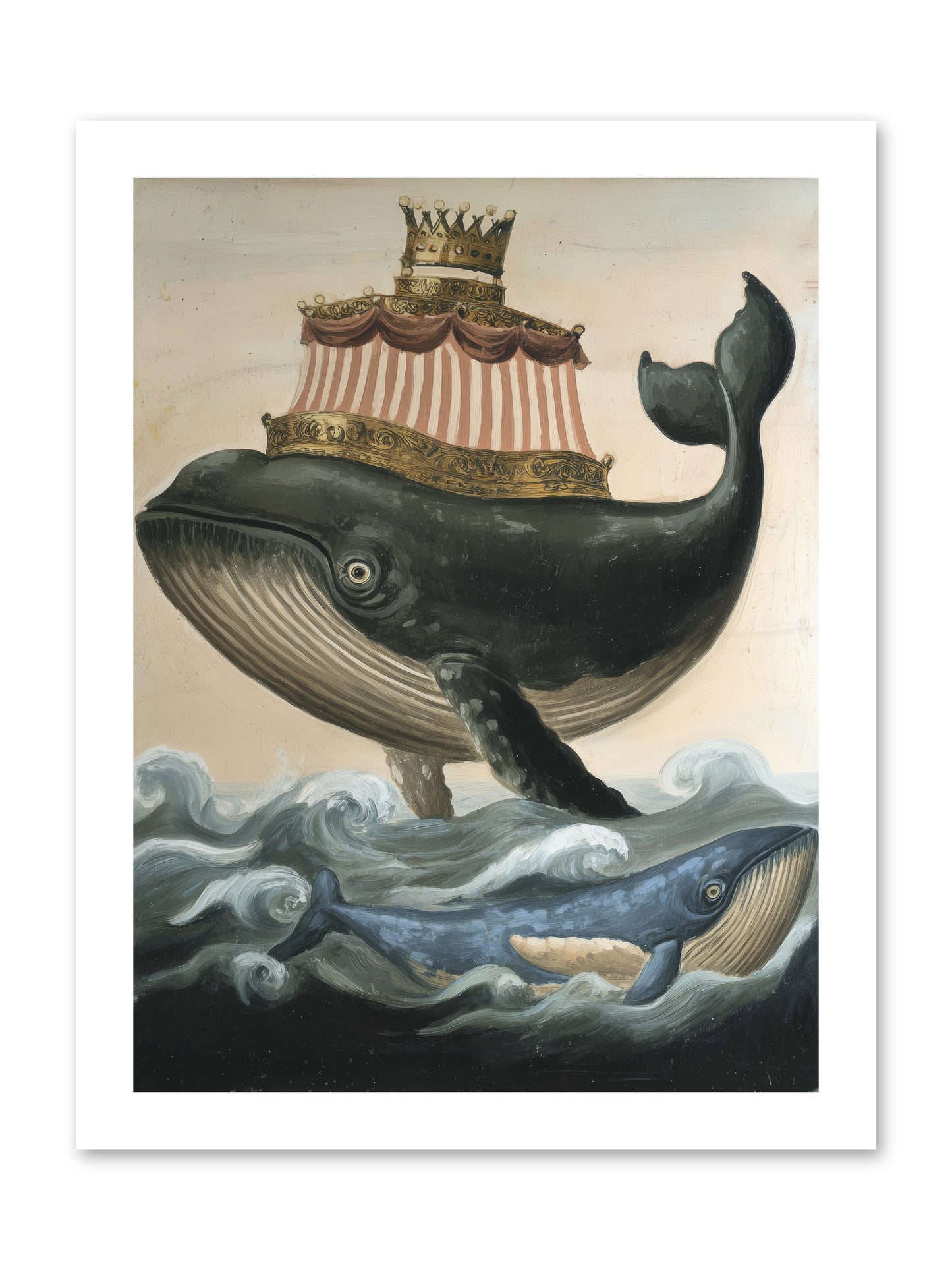 Whale King -- Paper Print 12x16