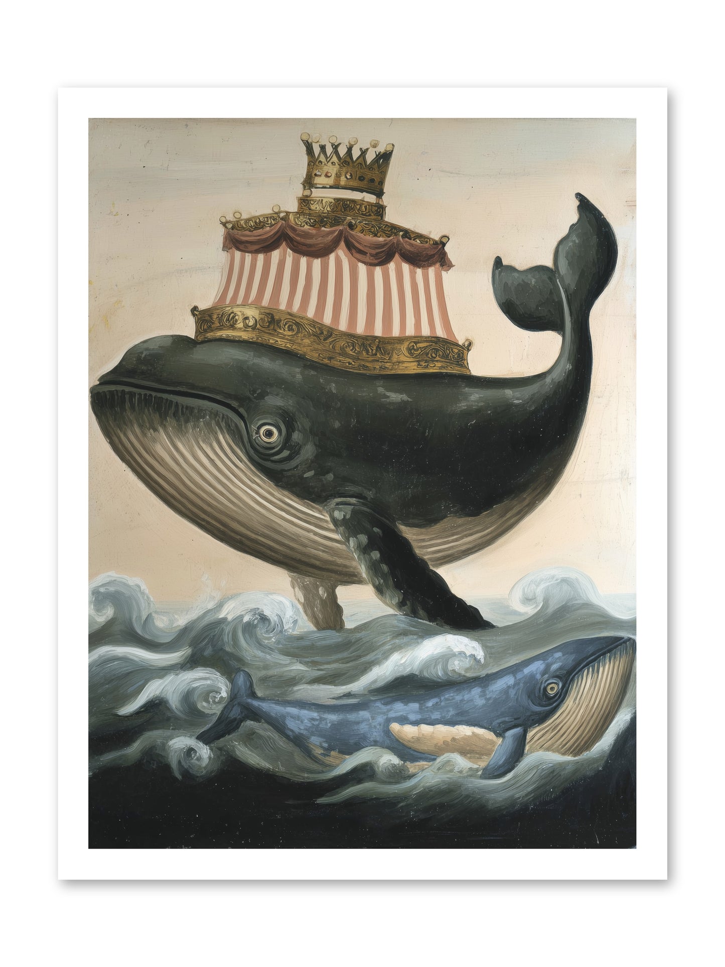 Whale King -- Paper Print 18x24