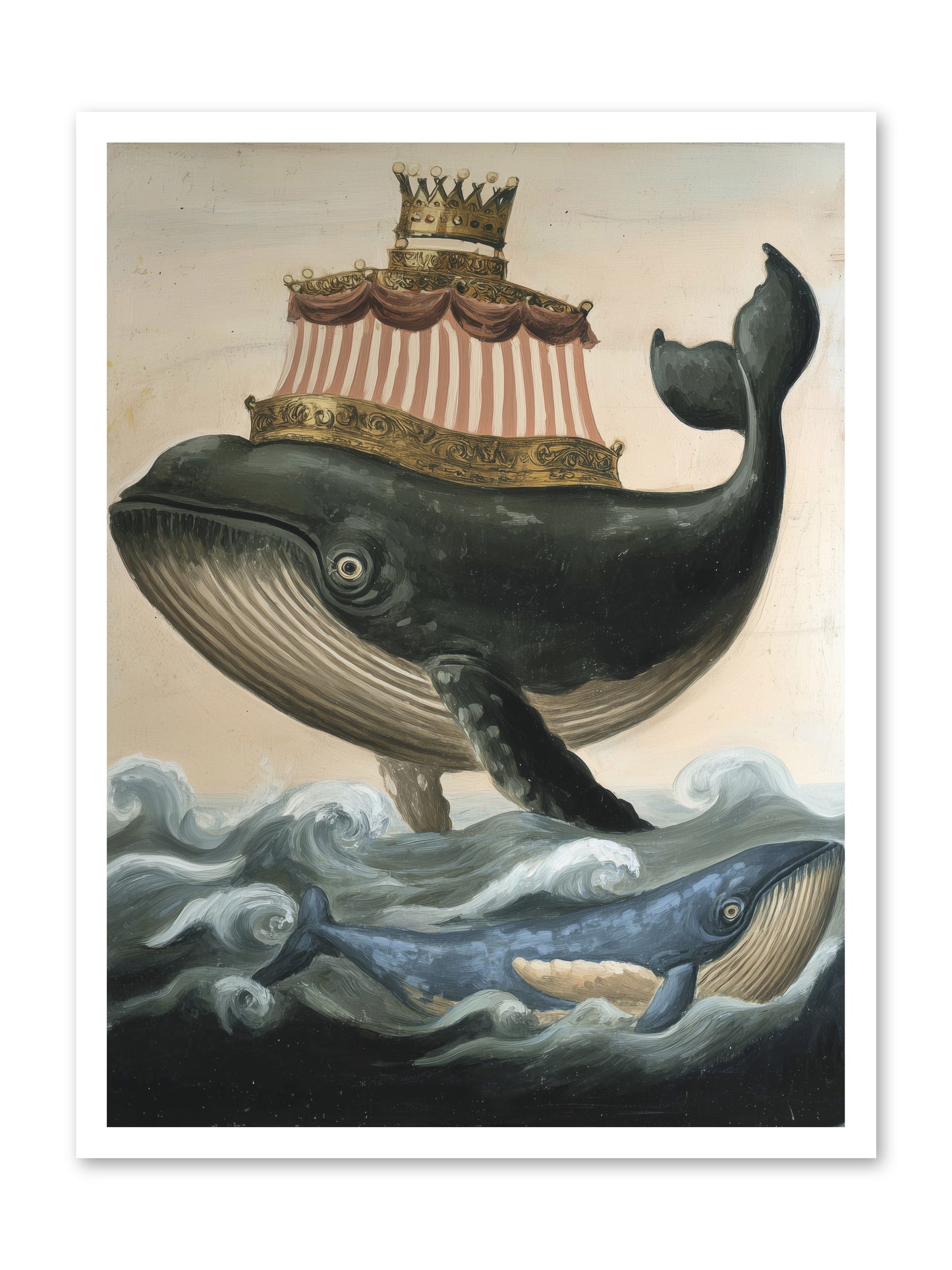 Whale King -- Paper Print 24x32