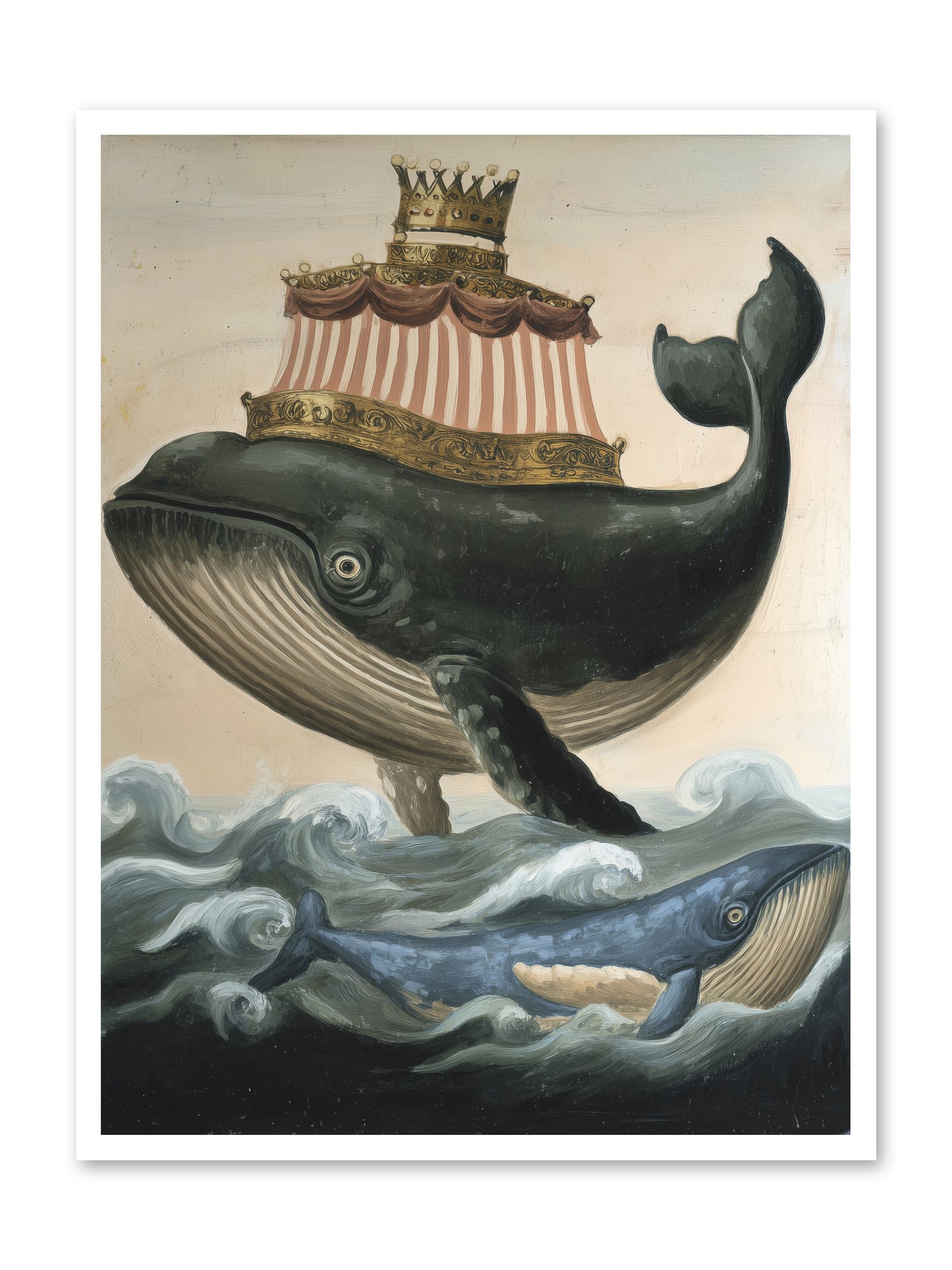 Whale King -- Paper Print 30x40