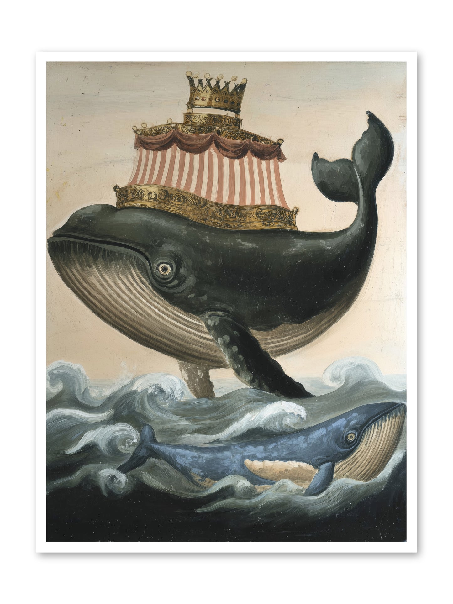 Whale King -- Loose Canvas Print 36x48