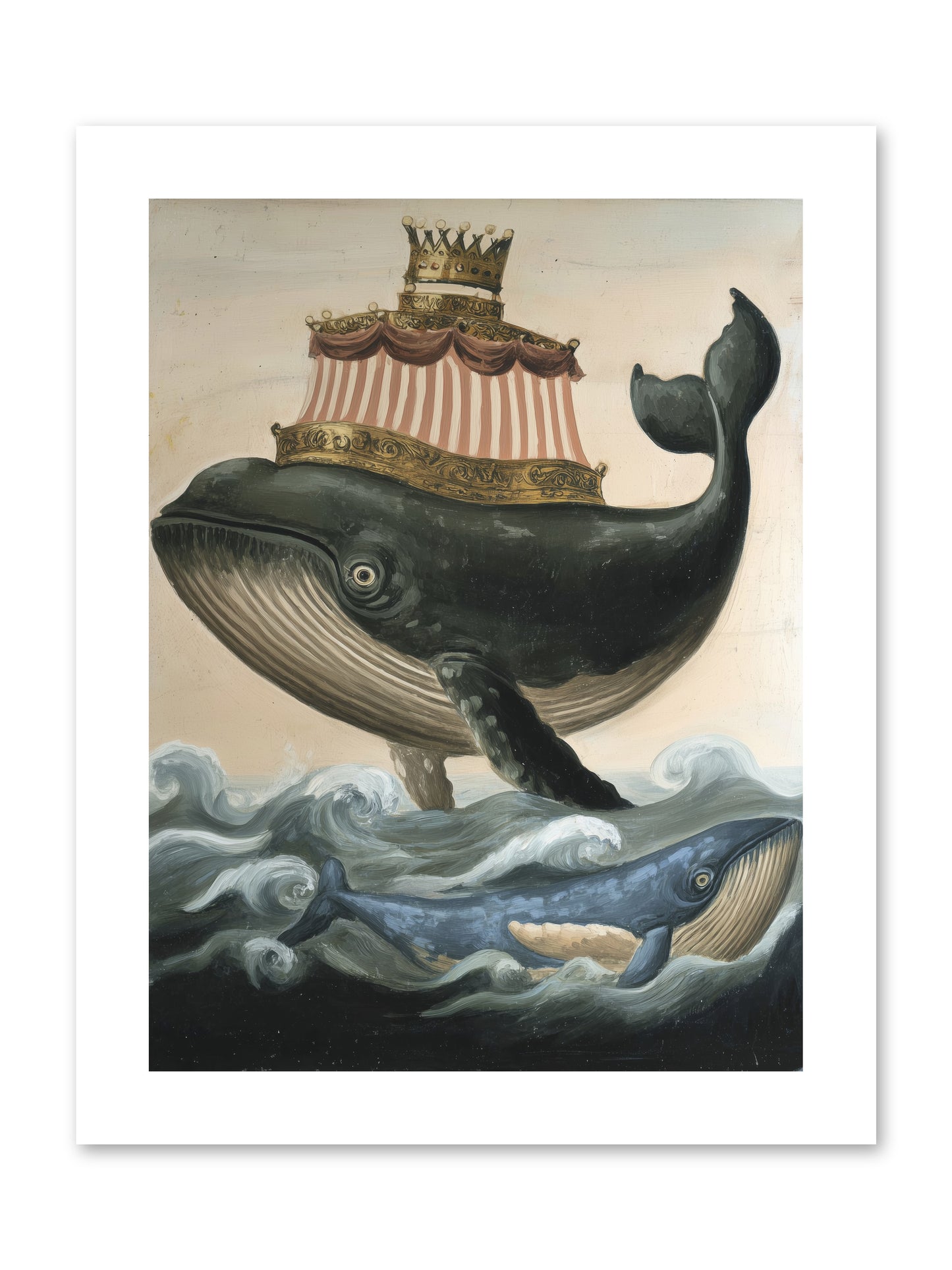 Whale King -- Paper Print 9x12