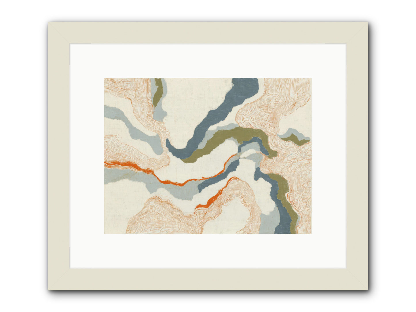 Whalebone Drift -- Framed Print - White 12x9