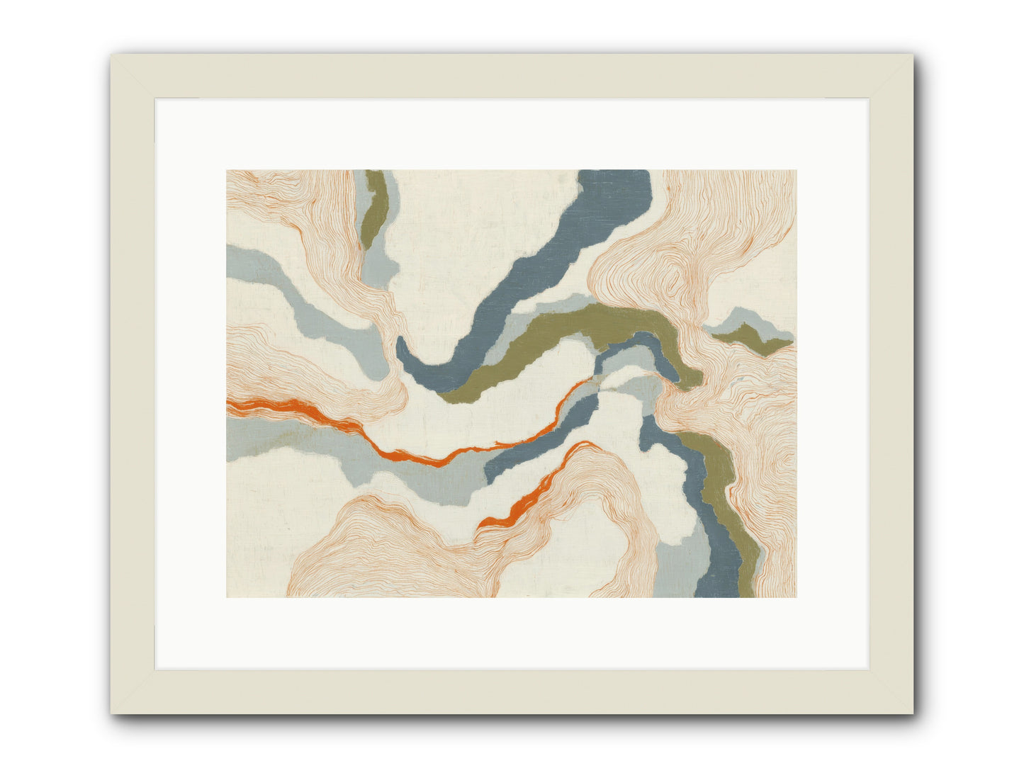 Whalebone Drift -- Framed Print - White 16x12
