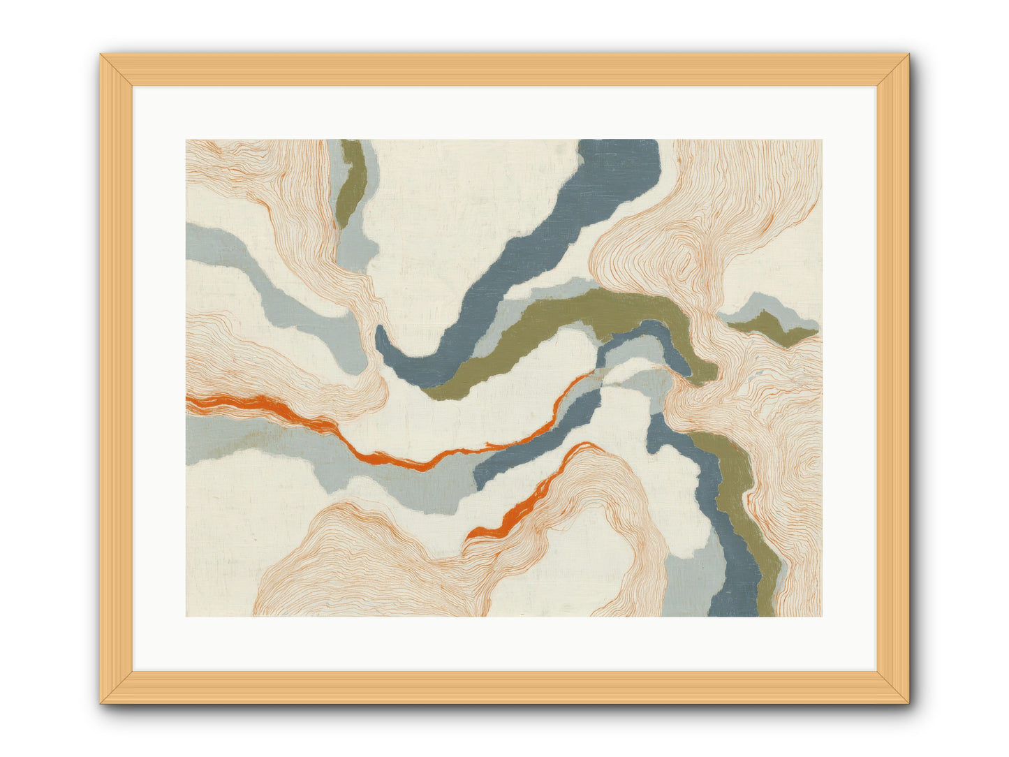Whalebone Drift -- Framed Print - Natural 24x18