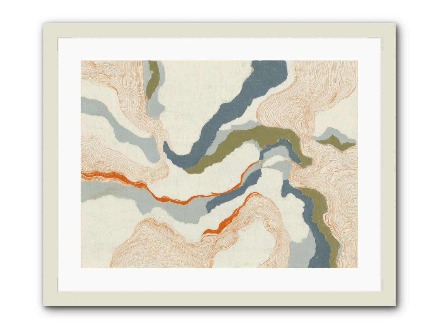 Whalebone Drift -- Framed Print - White 24x18