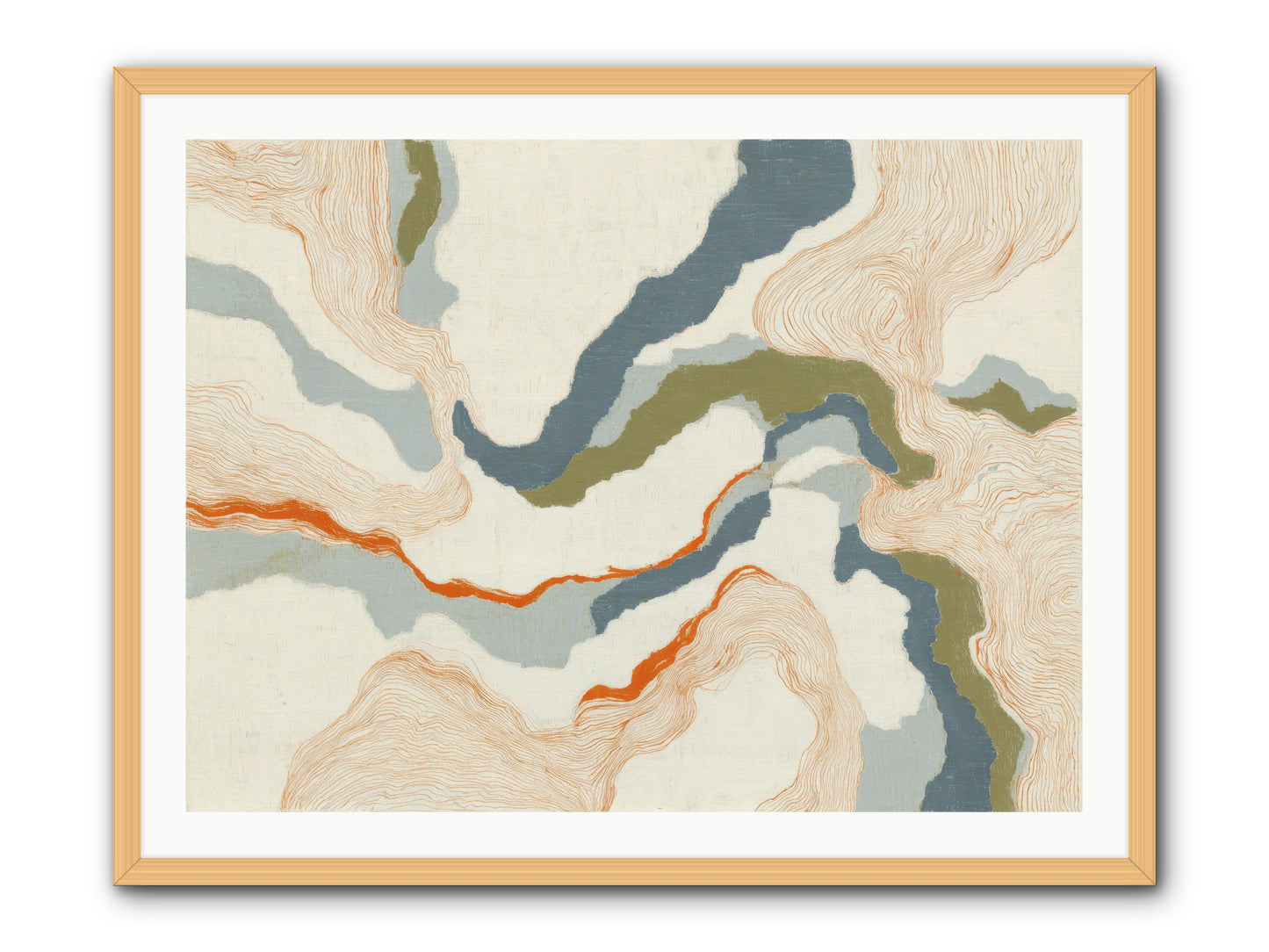 Whalebone Drift -- Framed Print - Natural 40x30