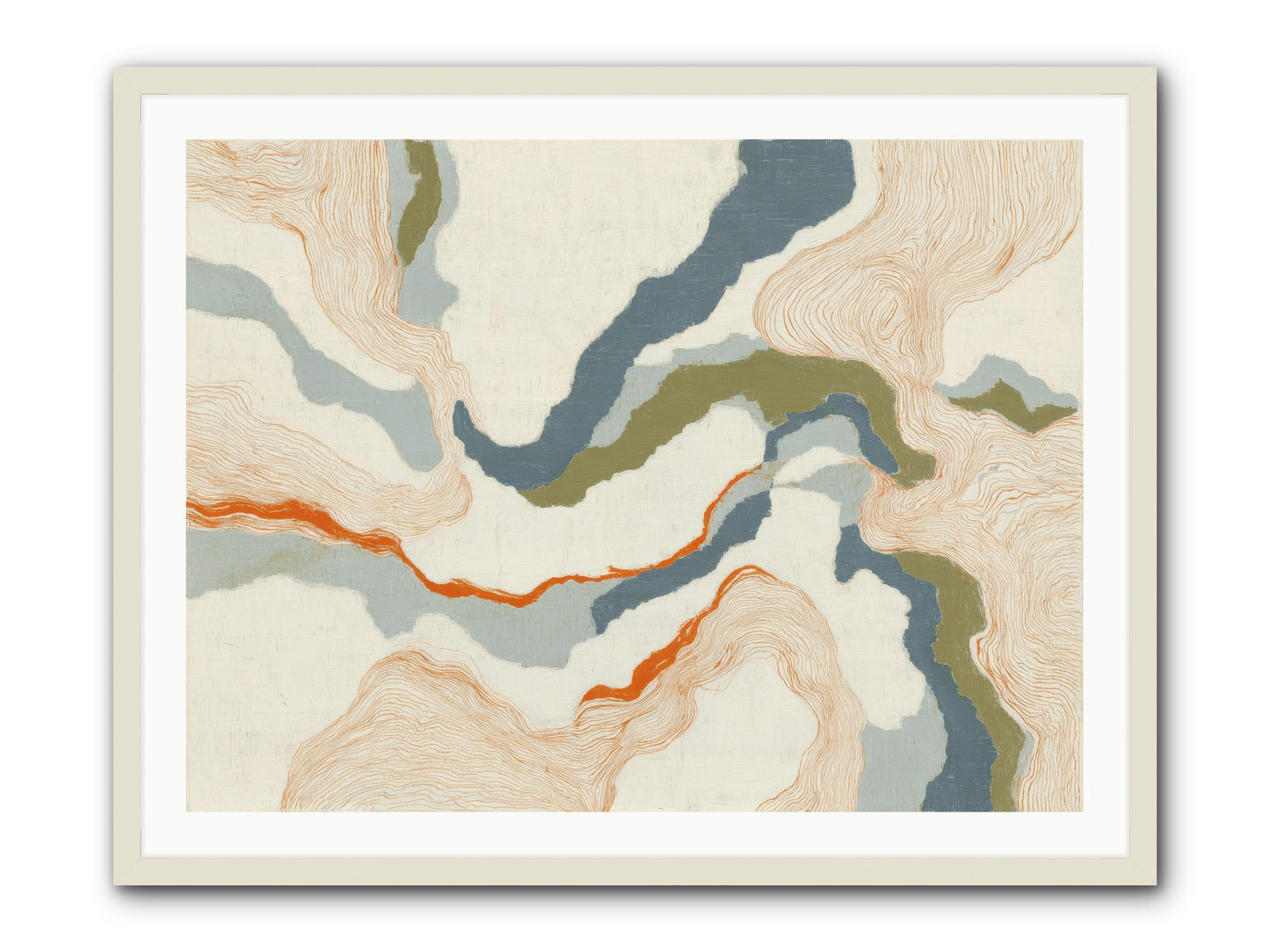 Whalebone Drift -- Framed Print - White 40x30
