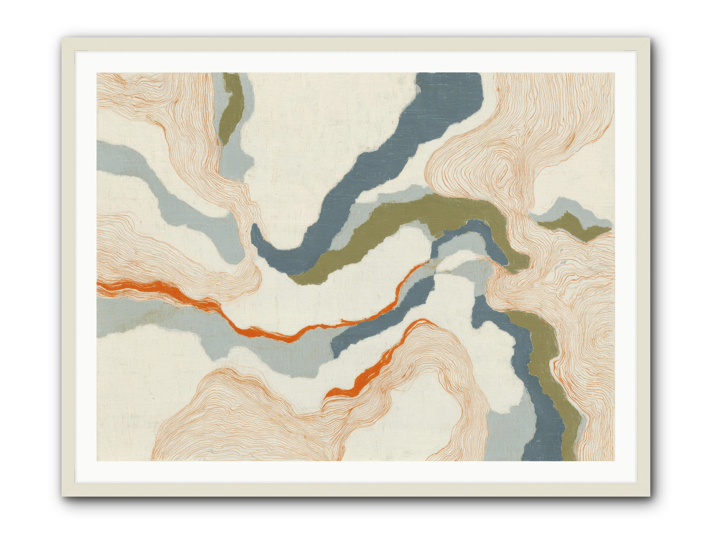 Whalebone Drift -- Framed Print - White 48x36