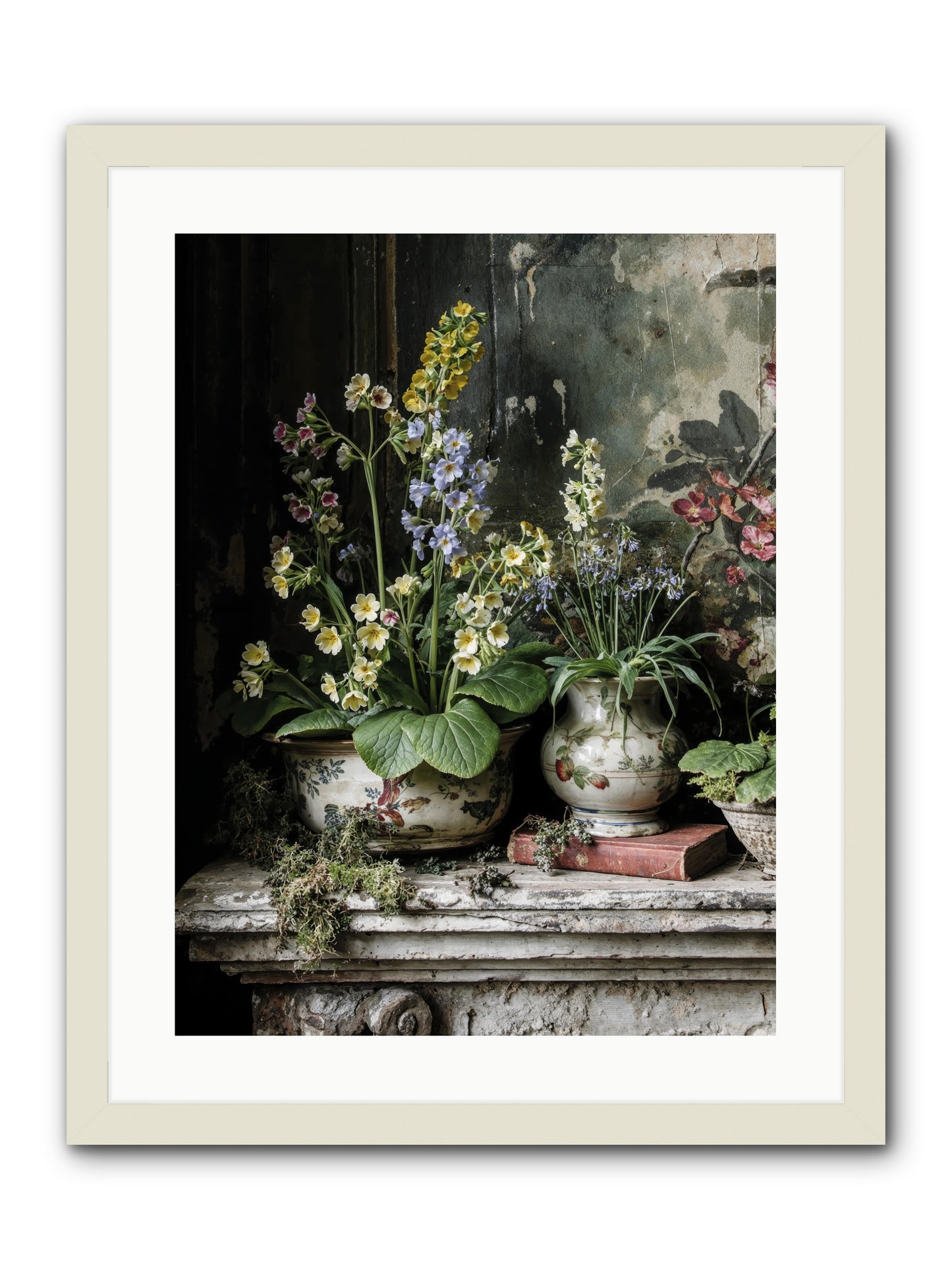 What Dreams Invented -- Framed Print - White 18x24