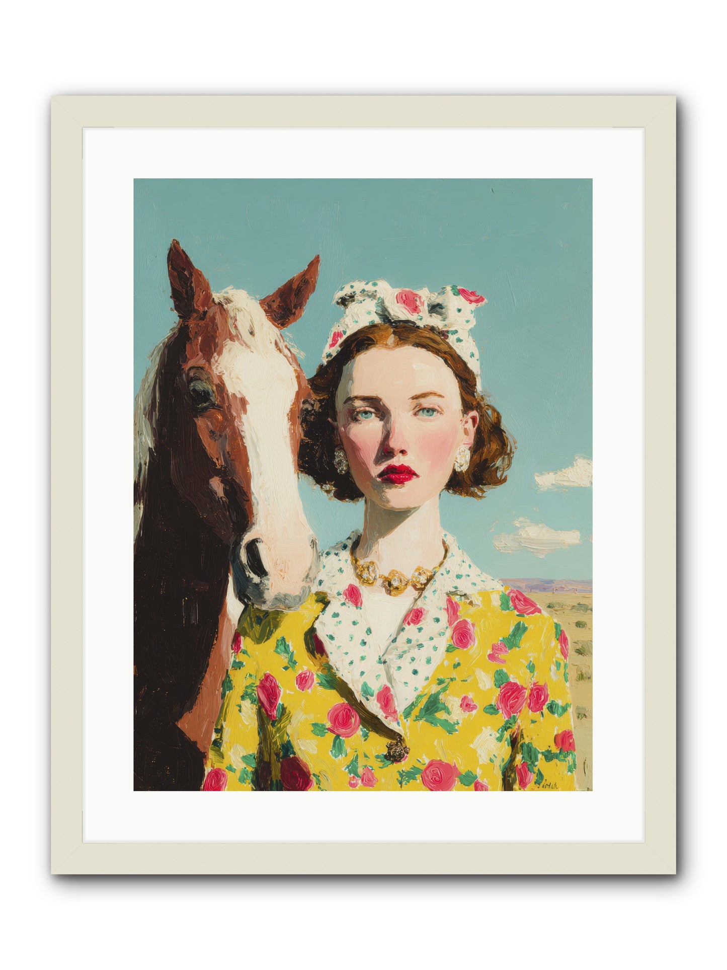 What Feels Like Home -- Framed Print - White 18x24
