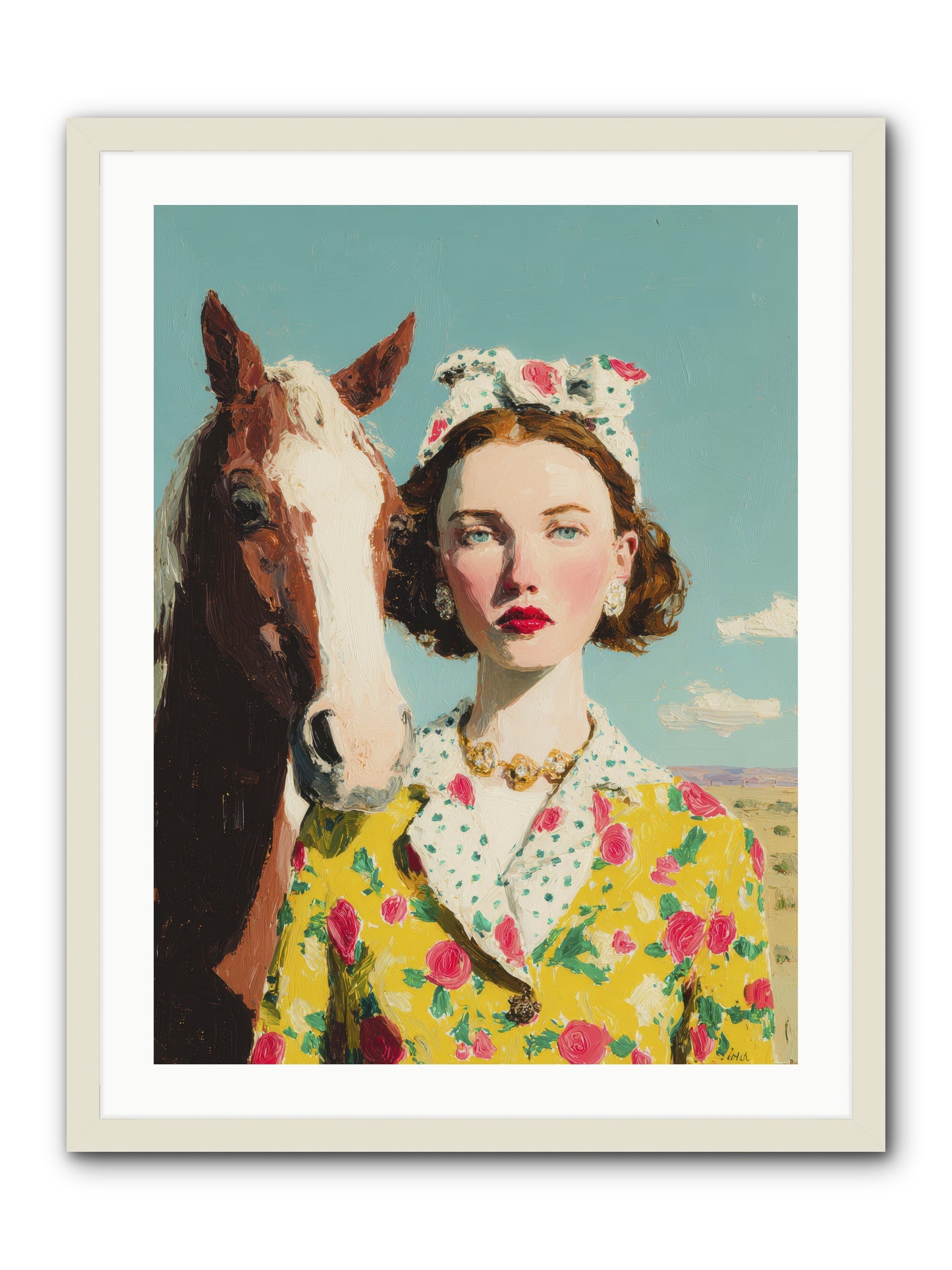 What Feels Like Home -- Framed Print - White 24x32