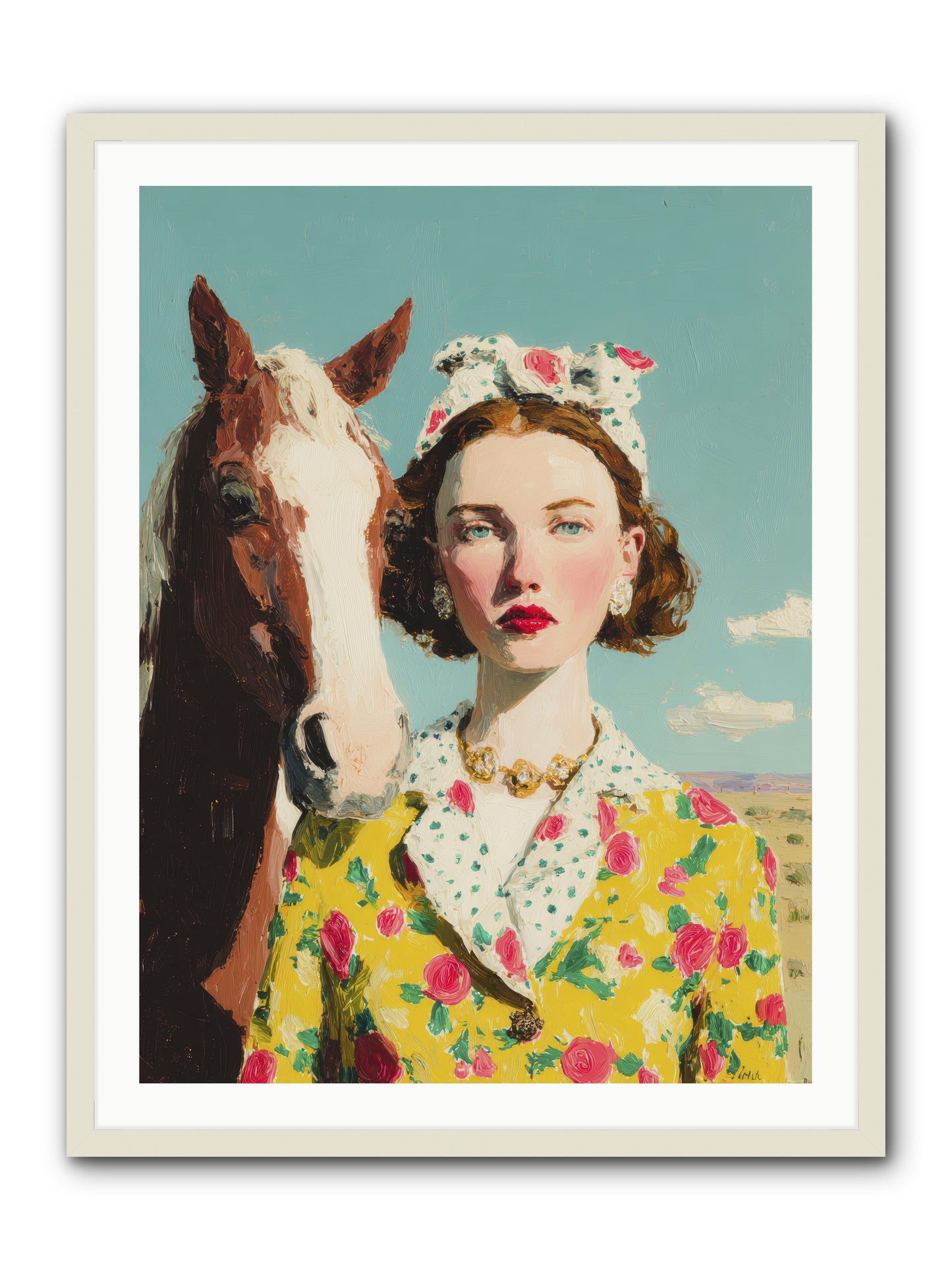 What Feels Like Home -- Framed Print - White 30x40