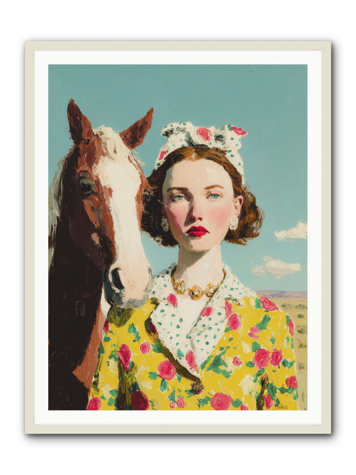 What Feels Like Home -- Framed Print - White 36x48