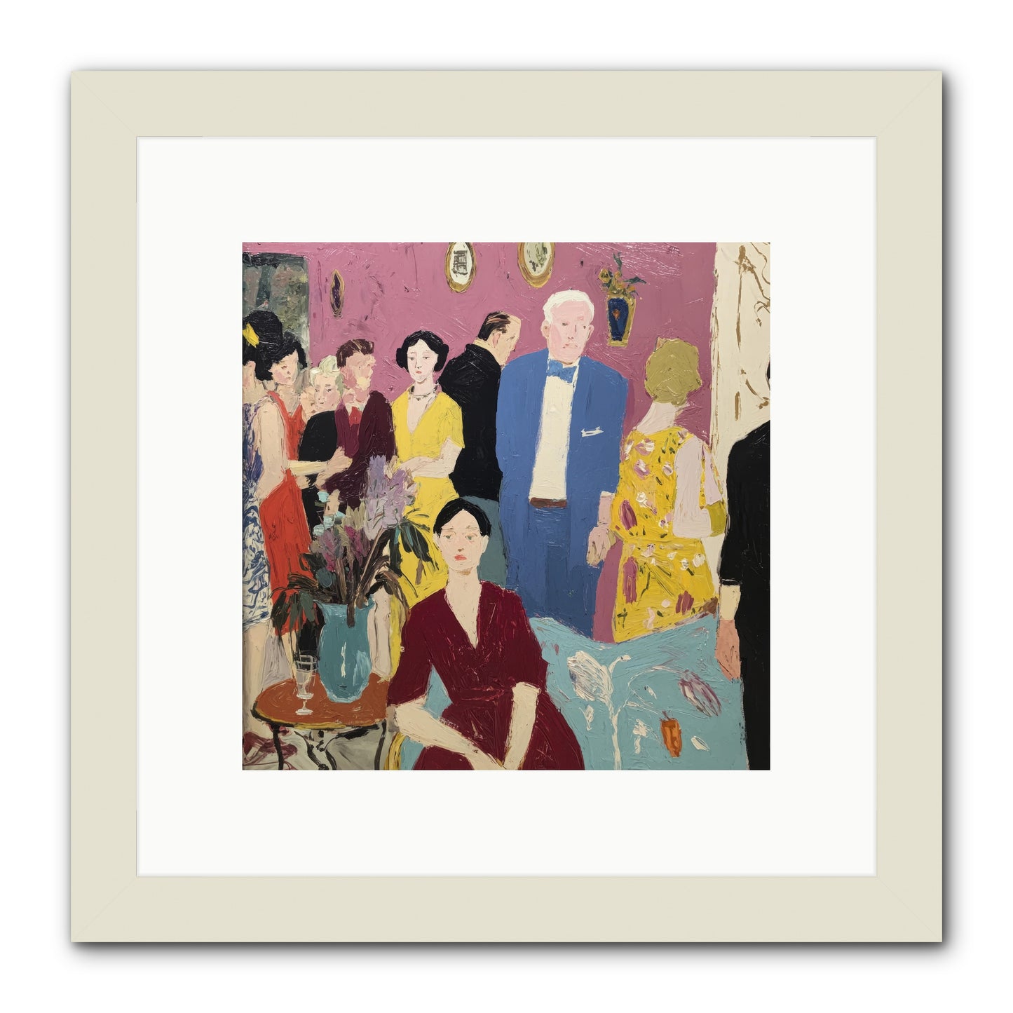 What the Doves Witnessed -- Framed Print - White 10x10