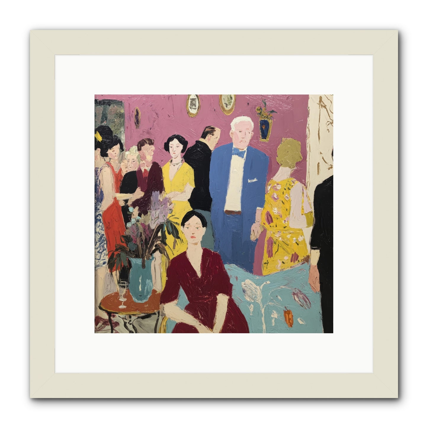 What the Doves Witnessed -- Framed Print - White 12x12