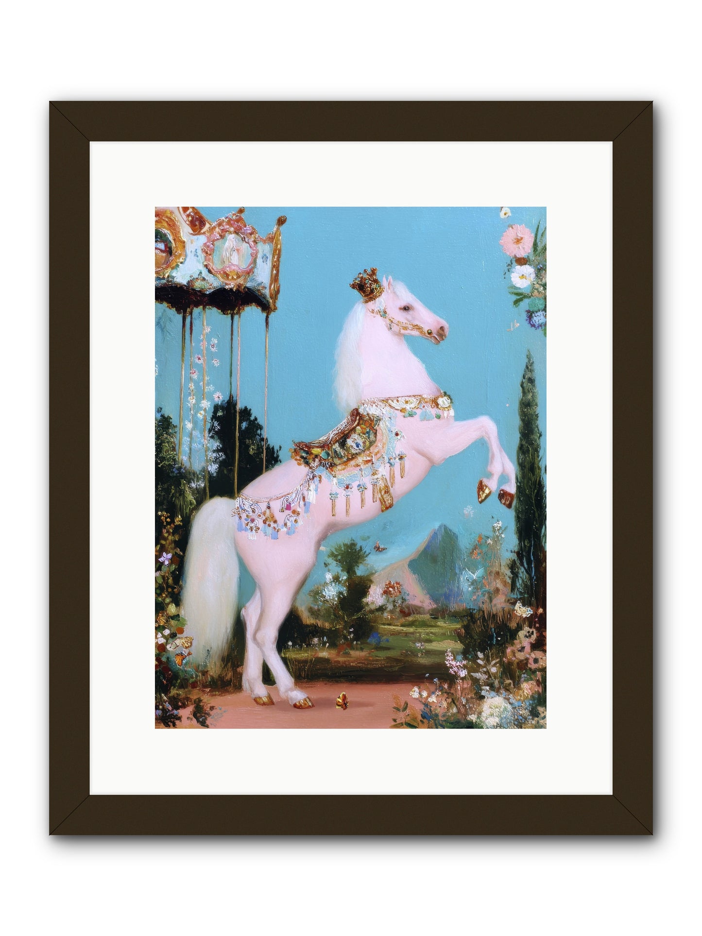 When Angels Learned to Waltz -- Framed Print - Black 12x16