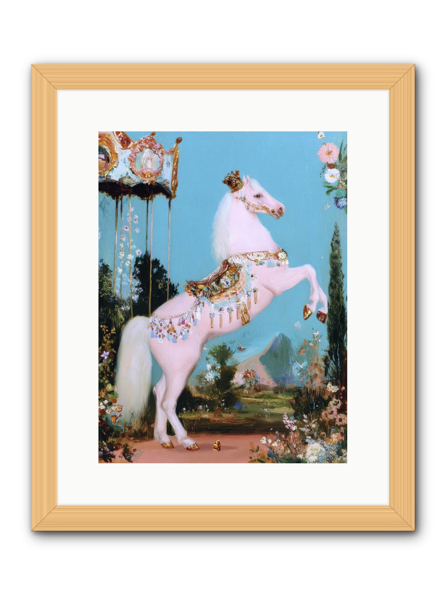 When Angels Learned to Waltz -- Framed Print - Natural 12x16
