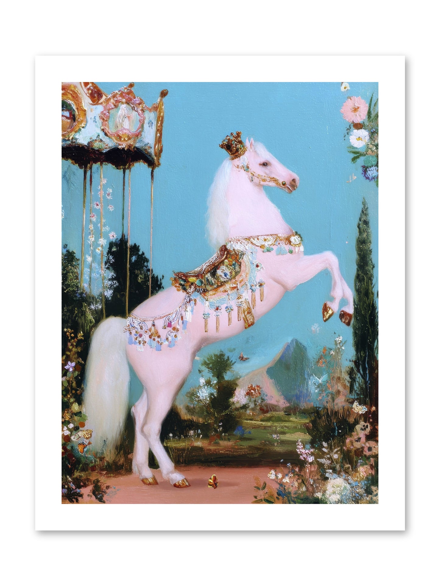 When Angels Learned to Waltz -- Loose Canvas Print 12x16