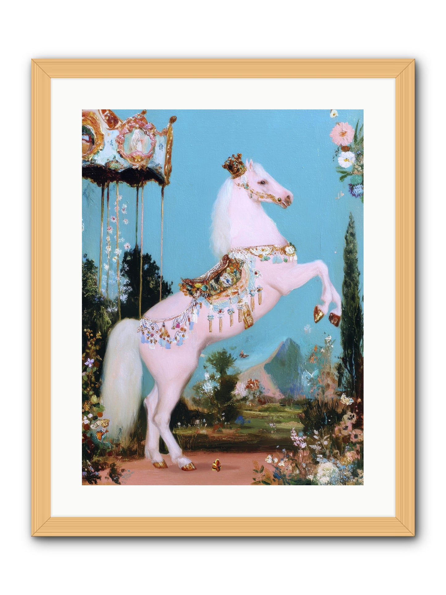 When Angels Learned to Waltz -- Framed Print - Natural 18x24