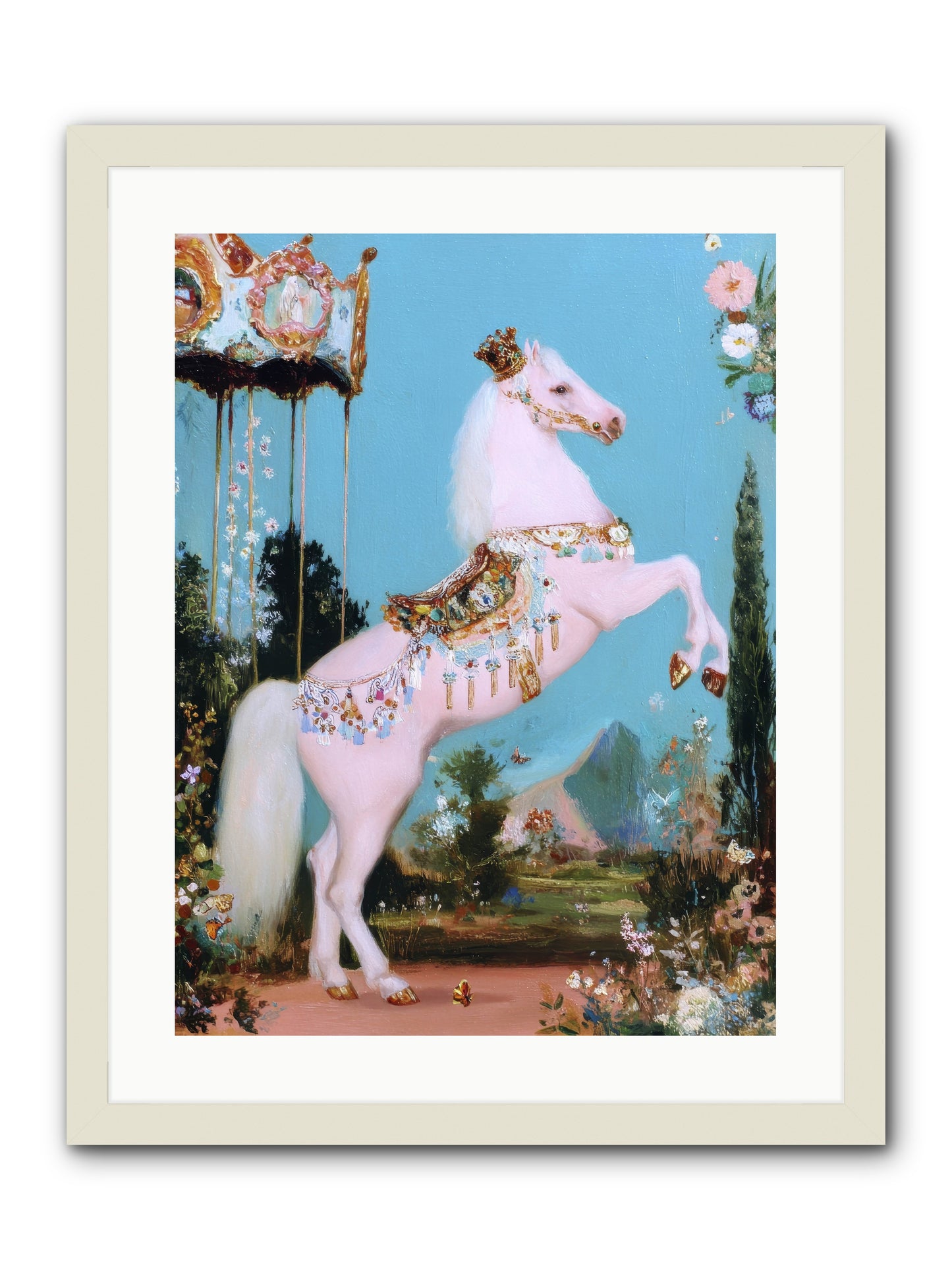 When Angels Learned to Waltz -- Framed Print - White 18x24