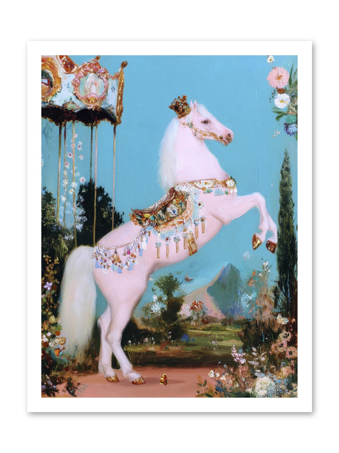 When Angels Learned to Waltz -- Loose Canvas Print 18x24