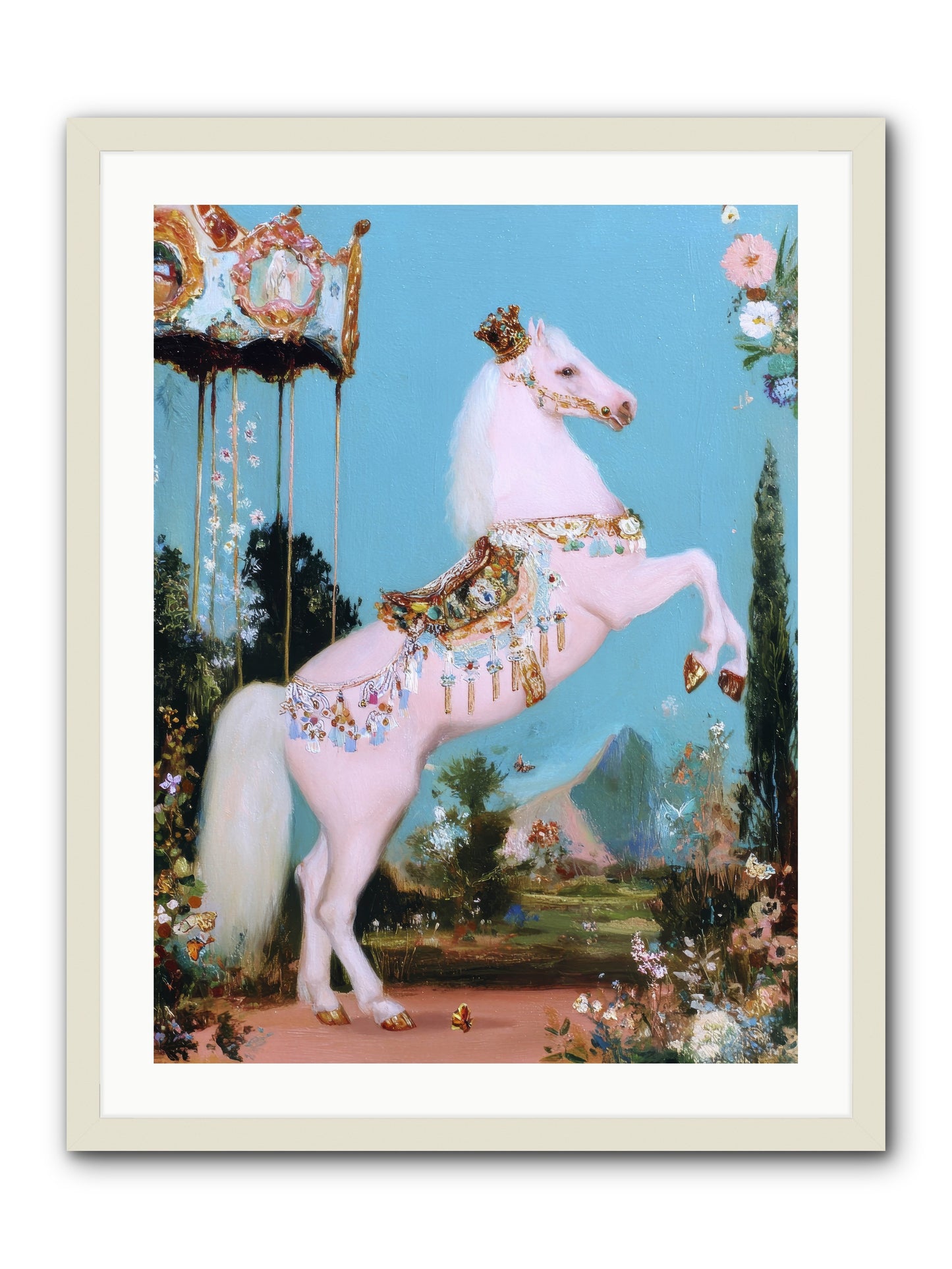 When Angels Learned to Waltz -- Framed Print - White 24x32
